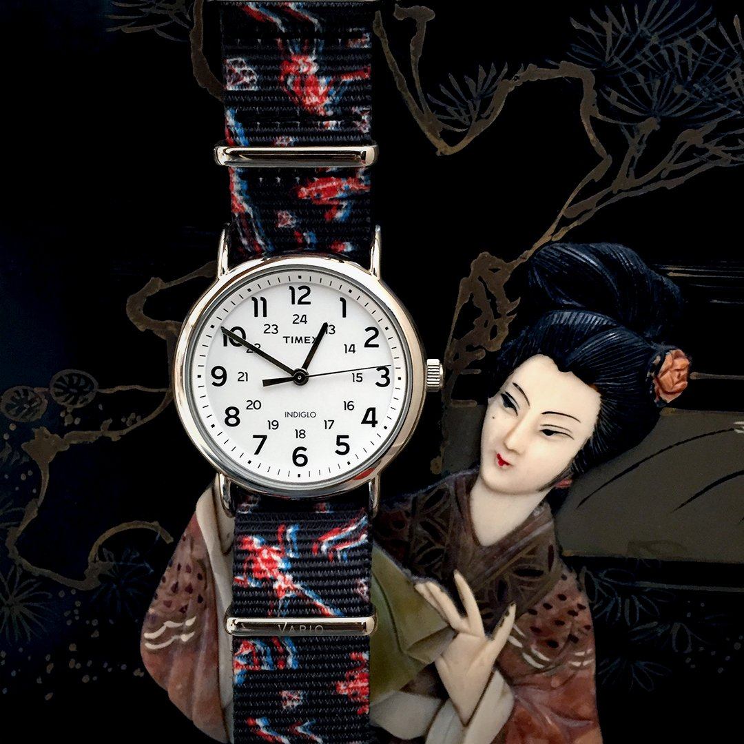 Timex Weekender on Chromatic Twitch graphic strap