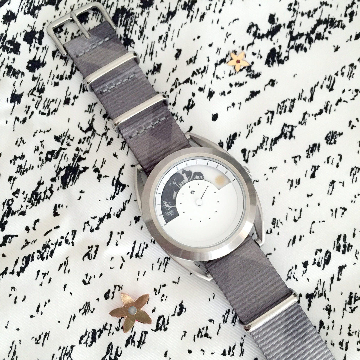 Mr Jones Watch on Mono Plaid 20mm strap