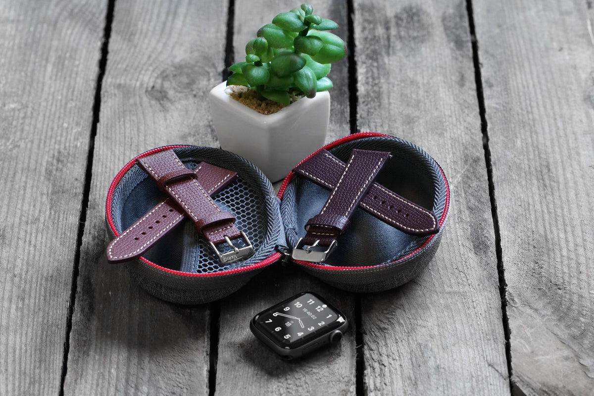 Creative Photo of Vario Travel Watch Case and Italian Leather Strap