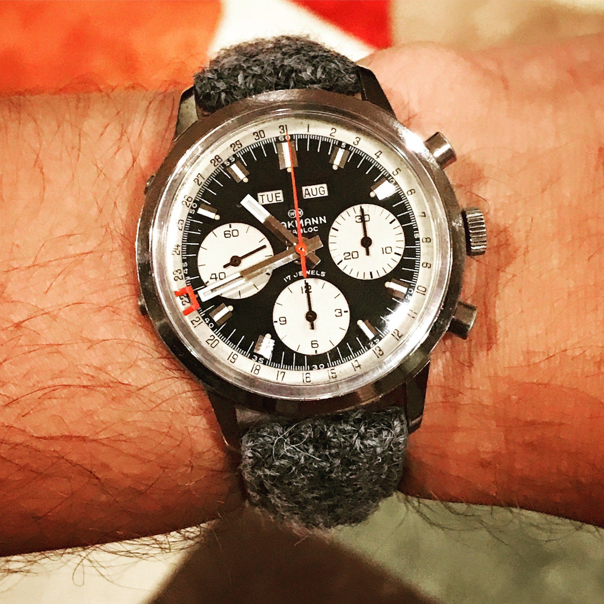 Wakmann watch with Vario Harris Tweed strap. Photo by #varioeverday member Chris.