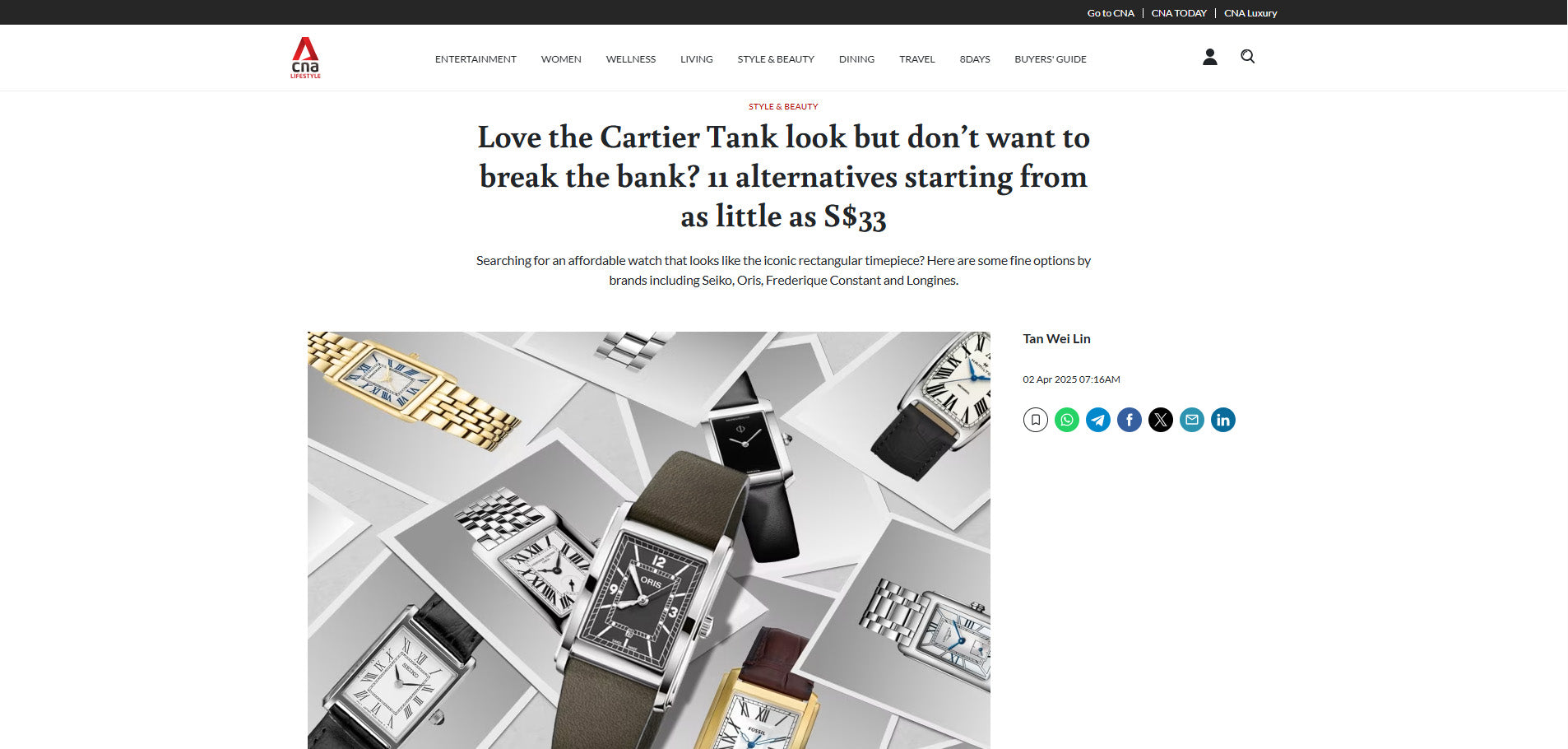 We're featured on CNA lifestyle