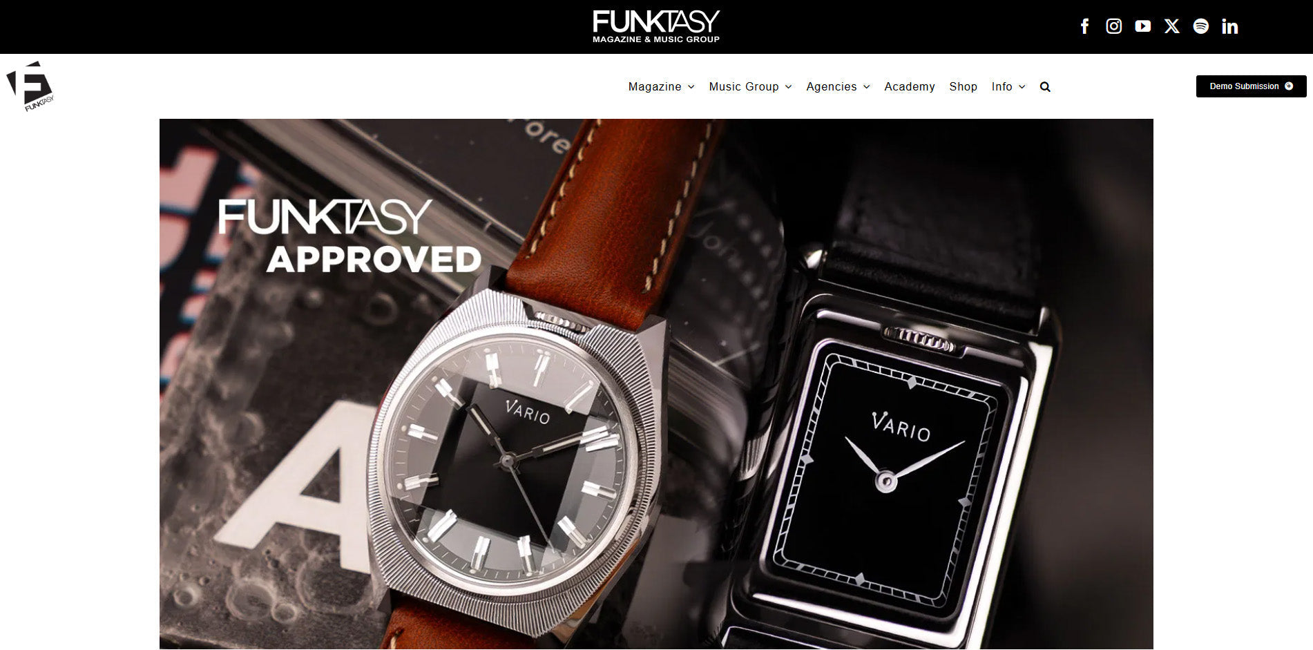 Vario featured by Funktasy