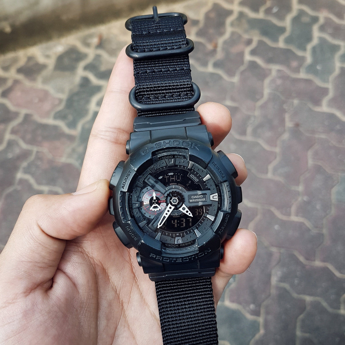 G-Shock with Ballistic Strap and Casio Adapter by #varioeveryday member Hafiz