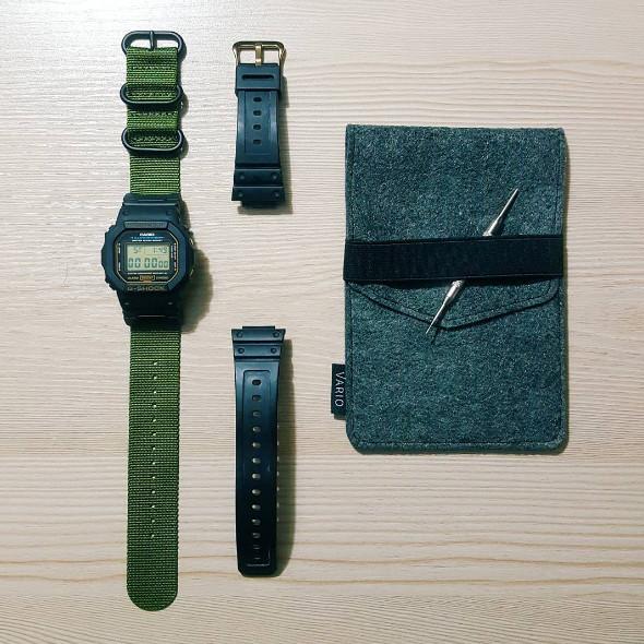 Casio G-Shock with Ballistic Nylon strap by #varioclub member Naj