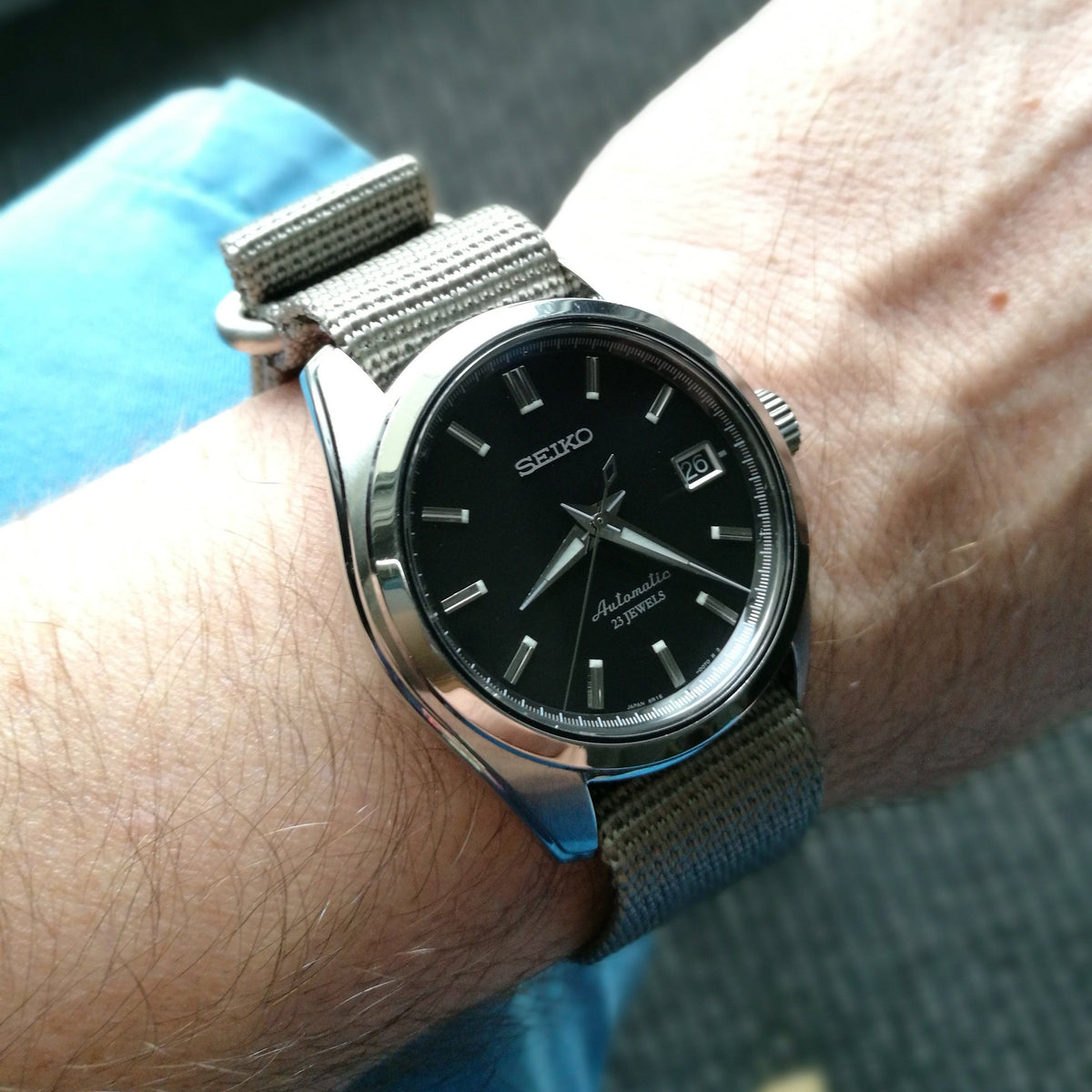 Seiko watch on Vario Nylon strap by #varioeveryday member