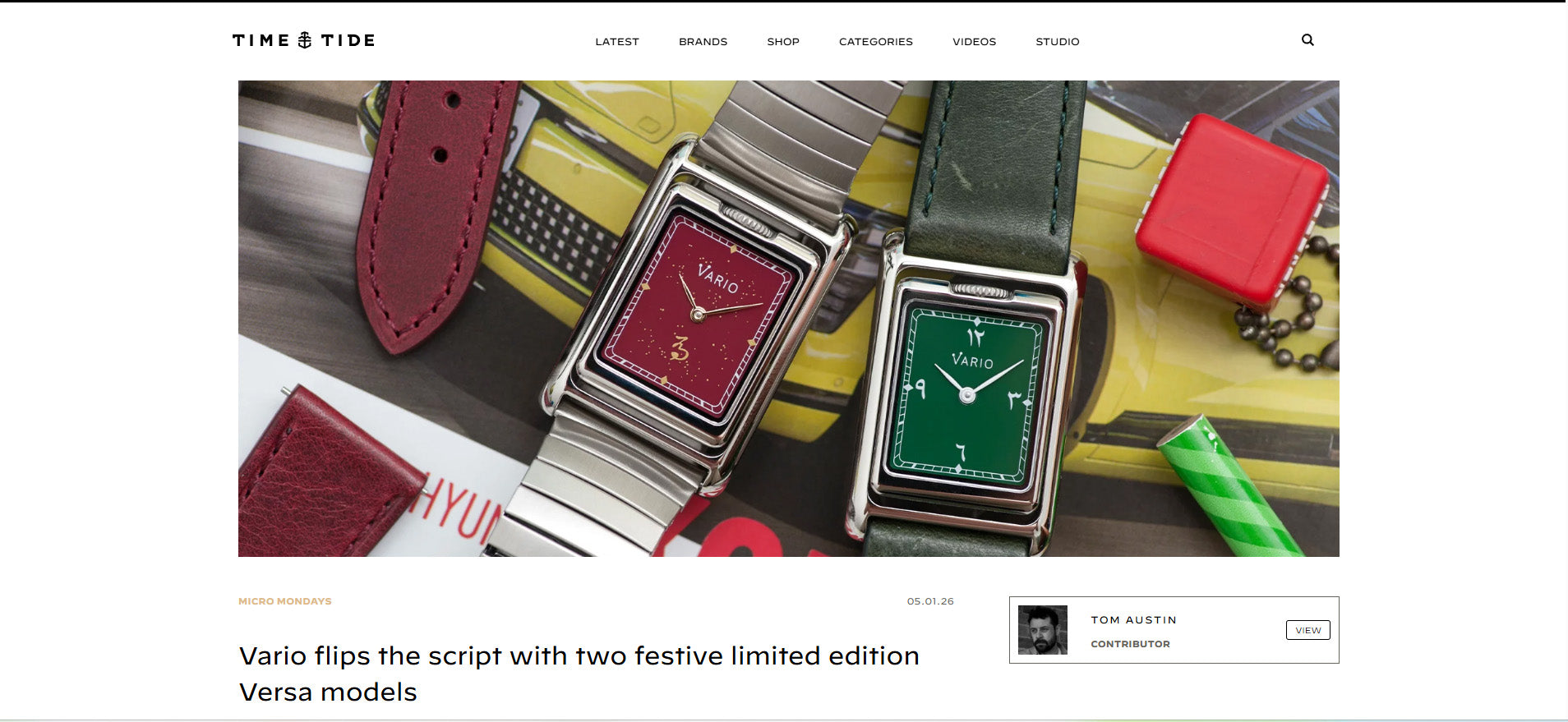 VERSA Year of the Horse and Eastern Arabic reviewed by Time & Tide