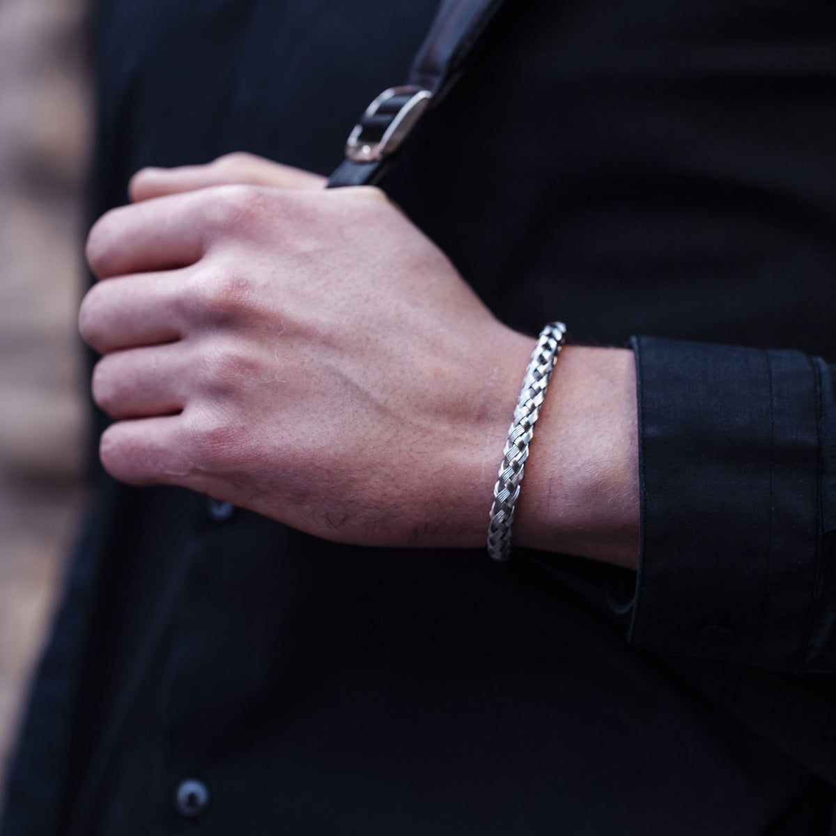 Vario Woven Mesh Bracelet made by Staib