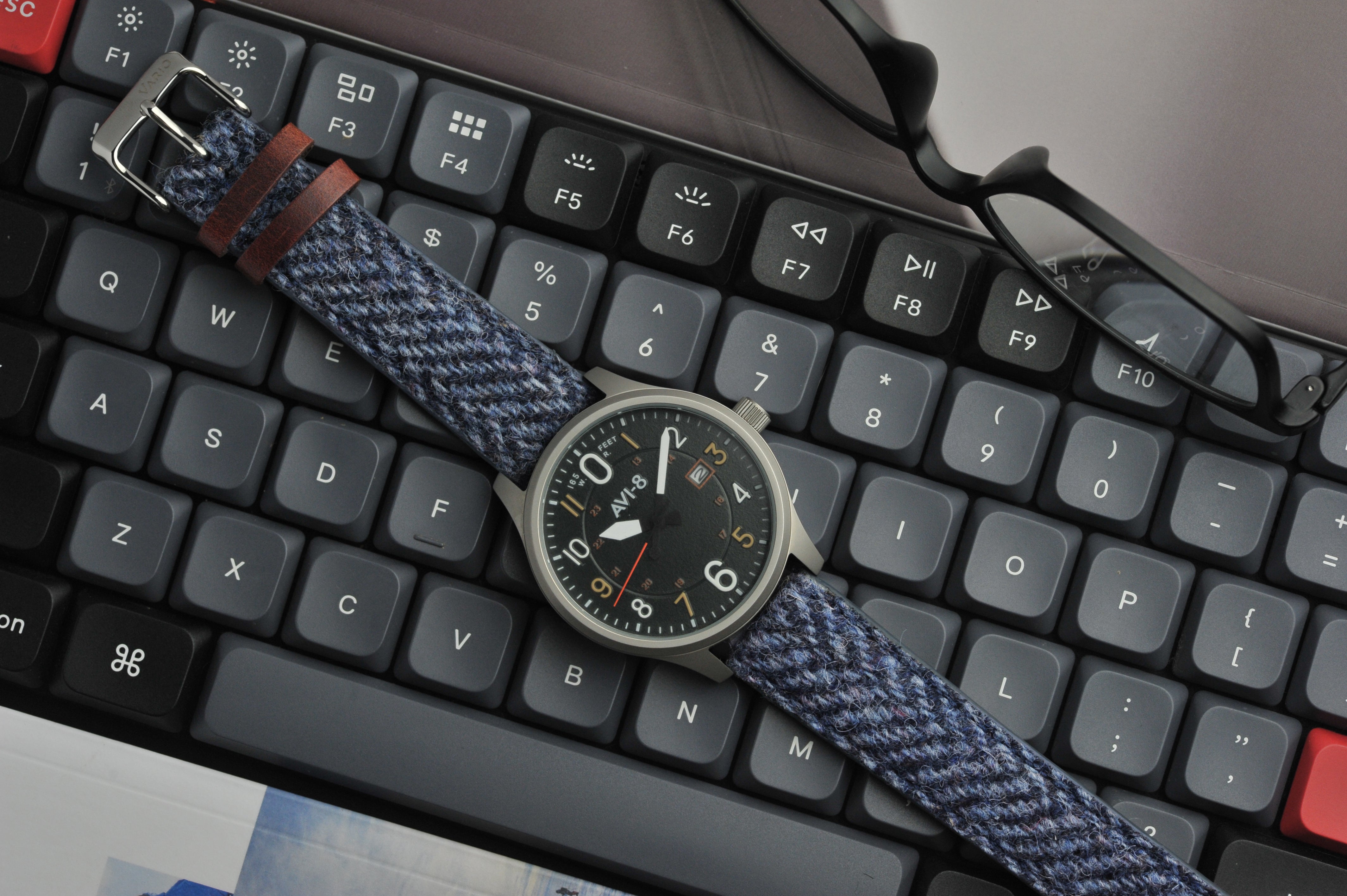 vario harris tweed watch strap