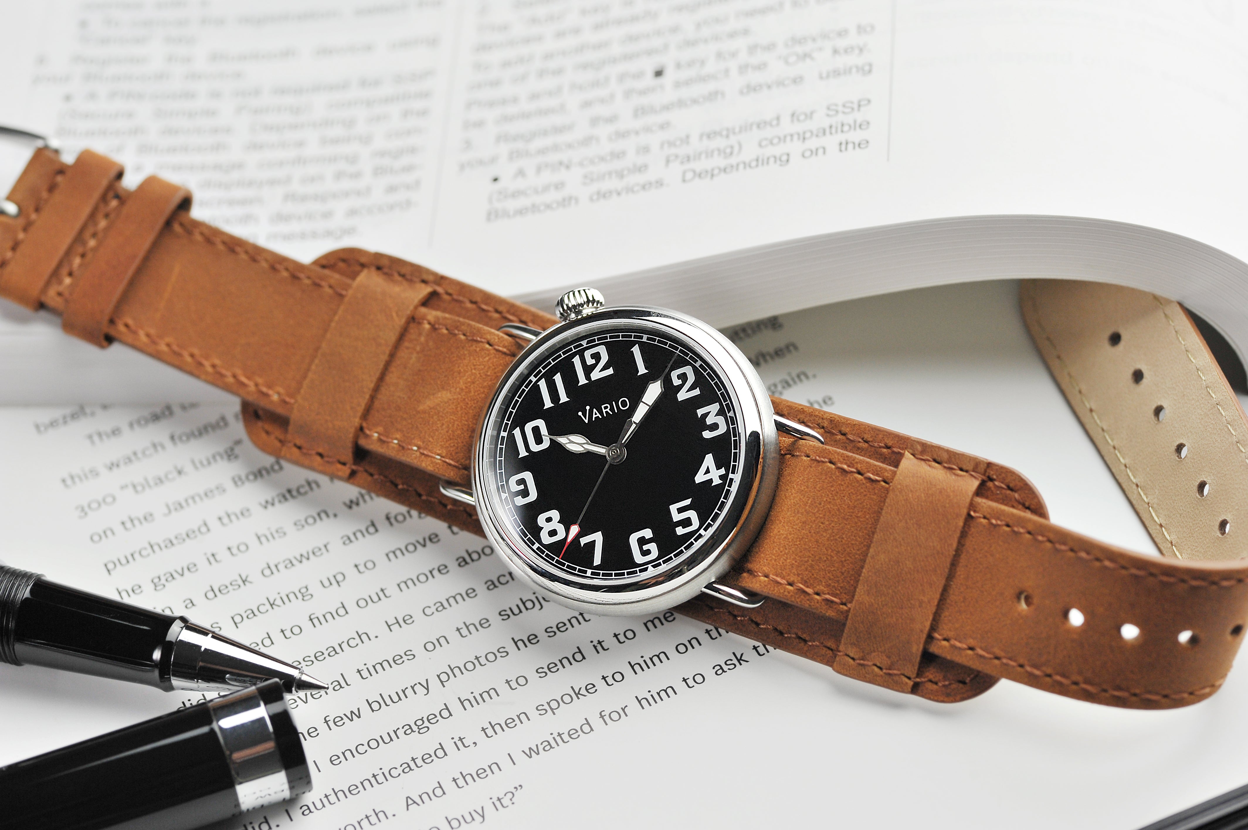 1918 Pilot tilted dial watch