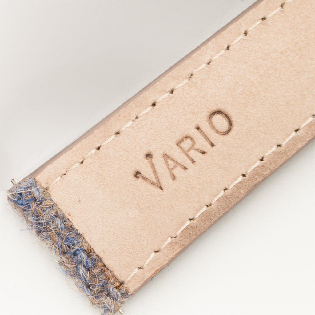 vario harris tweed with leather keepers watch strap