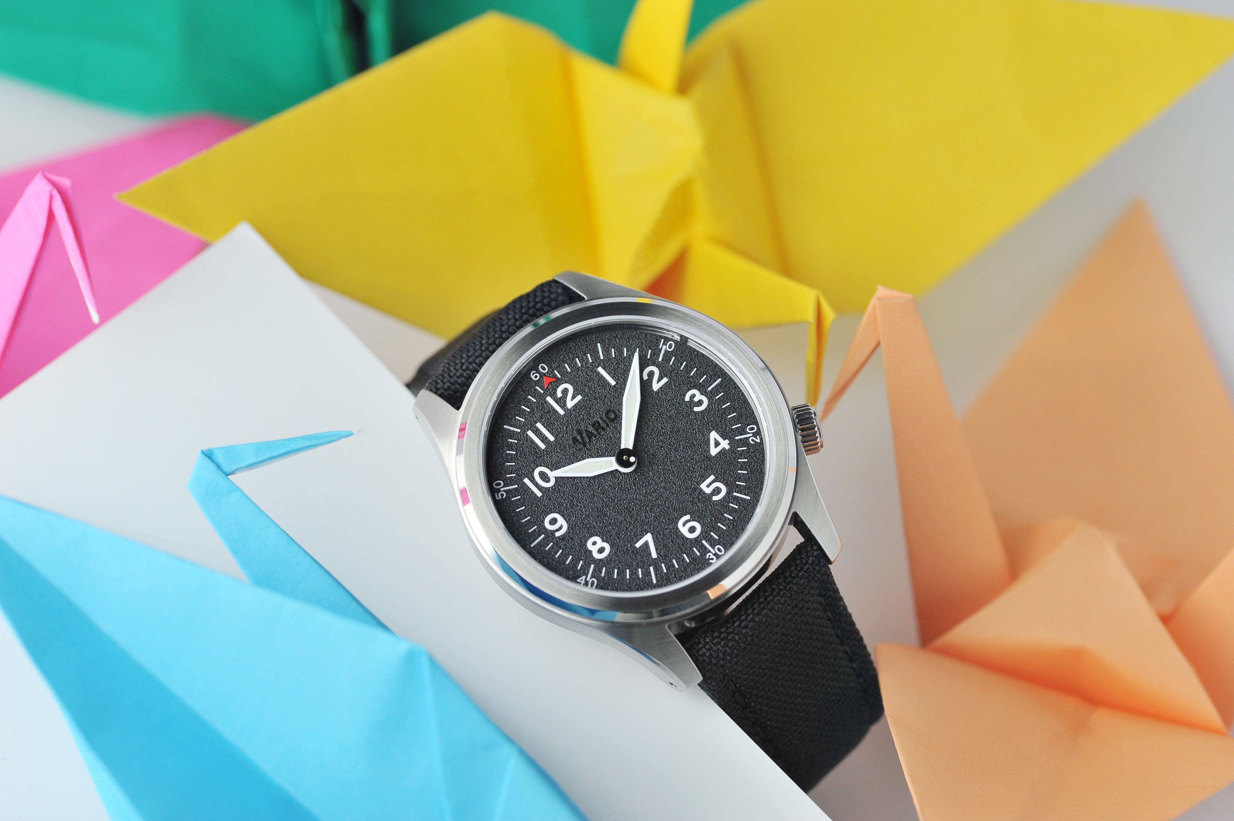 Vario A11-S Solar Quartz Field Watch black