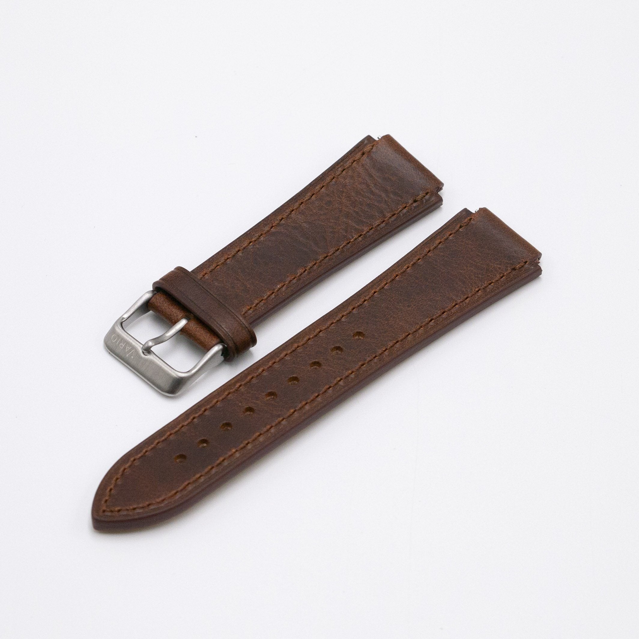 Oiled Leather Camel Brown Watch Strap for Casio AE1200WH World Time Watch