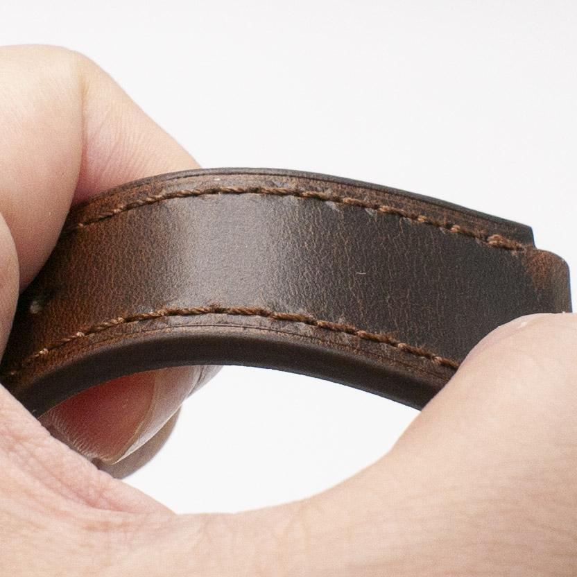 Oiled Leather Pecan Watch Strap for Casio AE1200WH World Time Watch