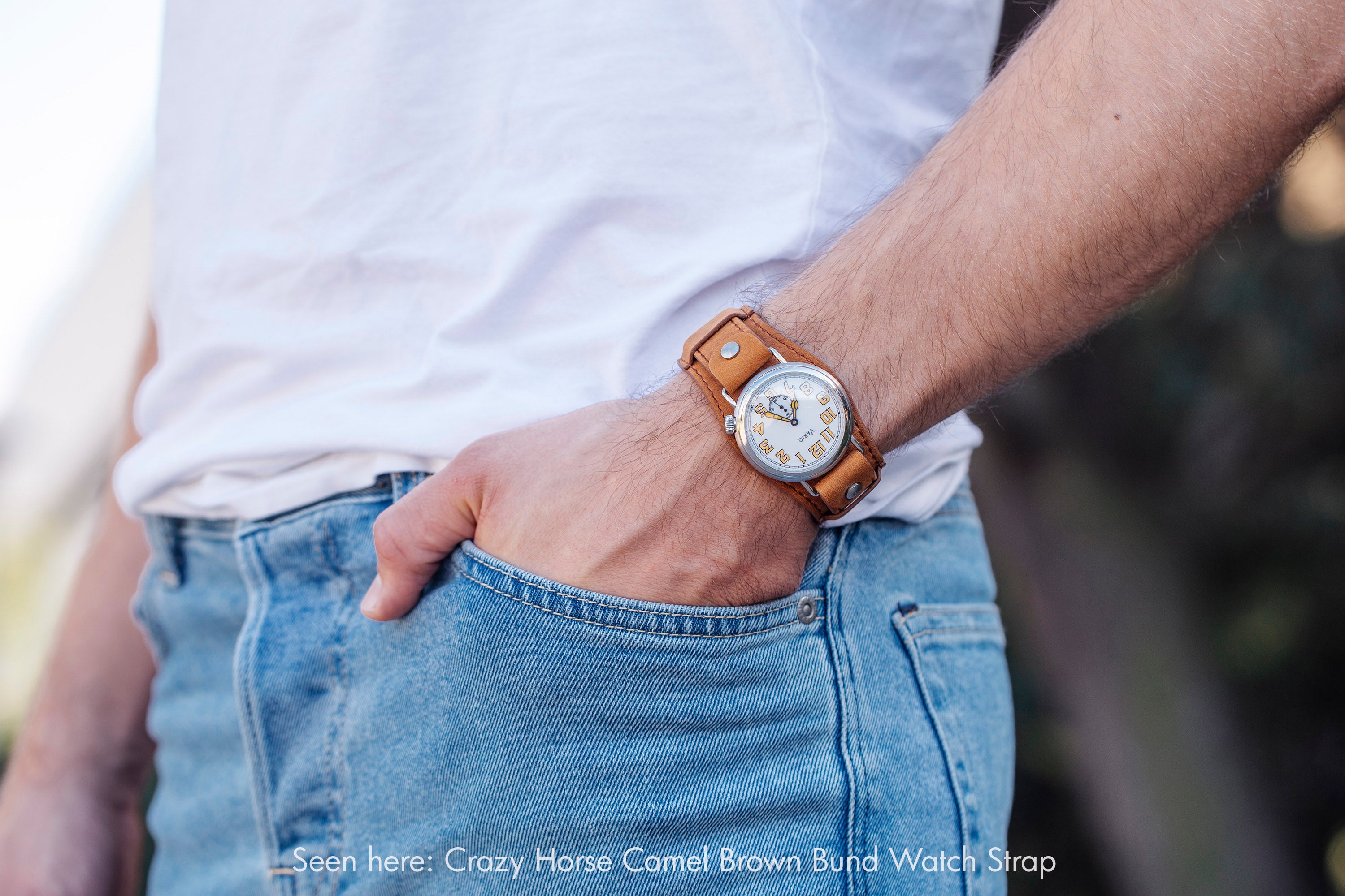 vario 1918 ww1 trench watch with crazy horse chicago screw bund strapvario 1918 ww1 trench watch with crazy horse chicago screw bund strap