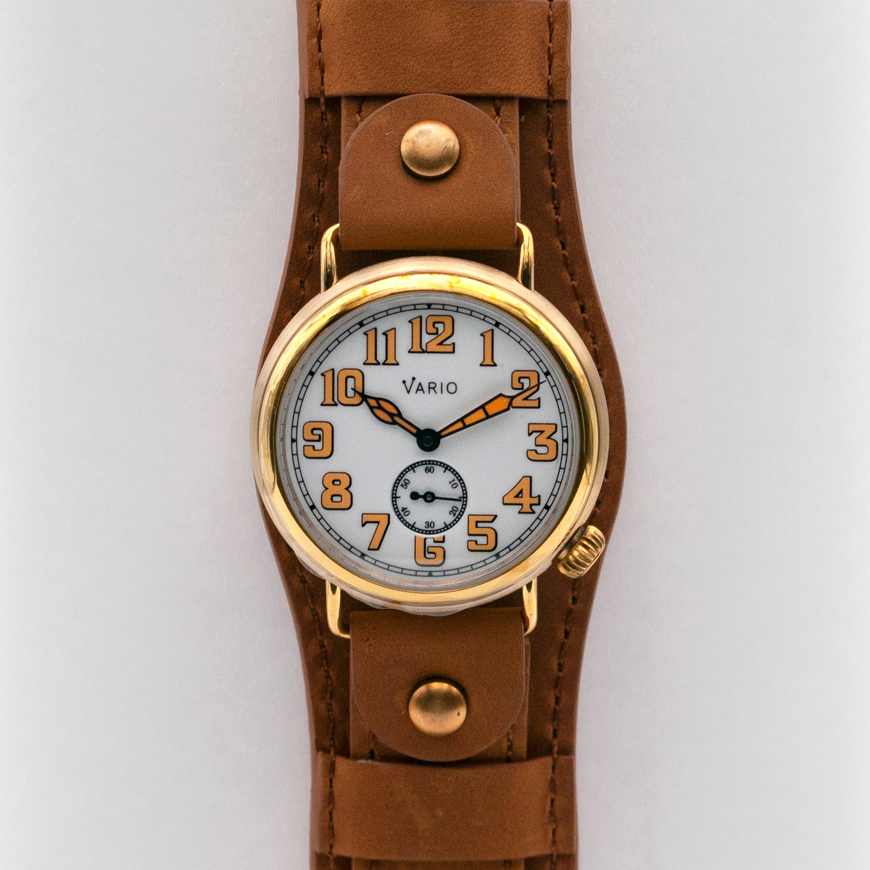 vario 1918 brass trench field watch 37mm 40mm