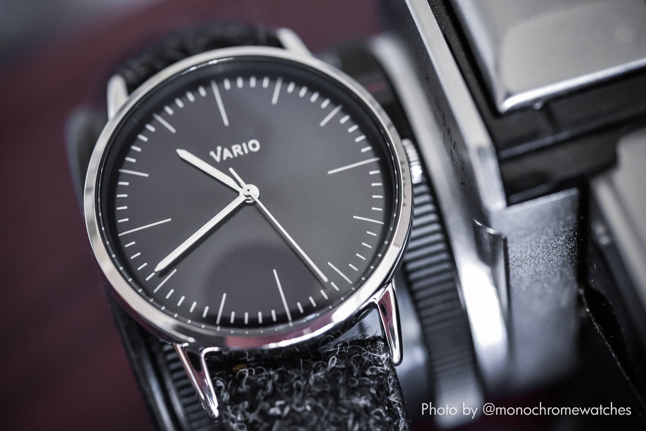 vario eclipse vintage inspired dress watch