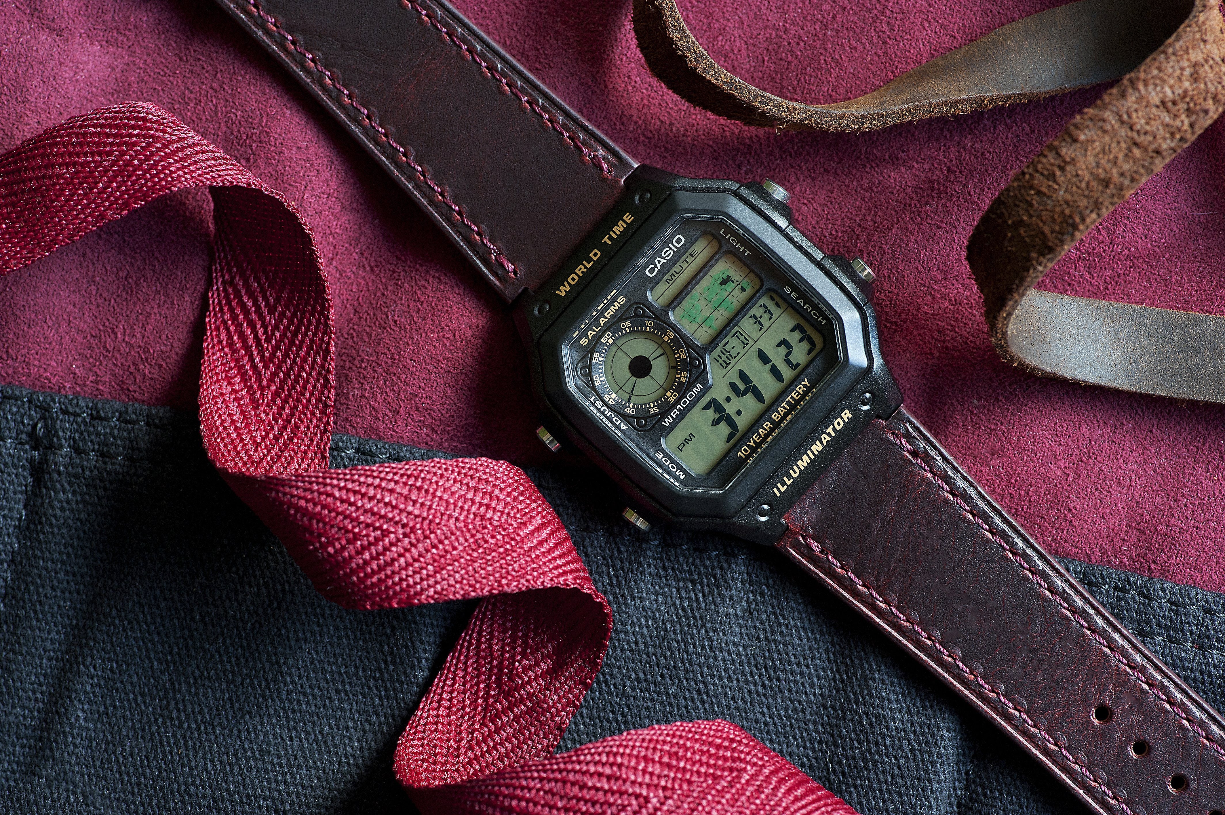 Vario Casio AE1200WH fitted watch strap