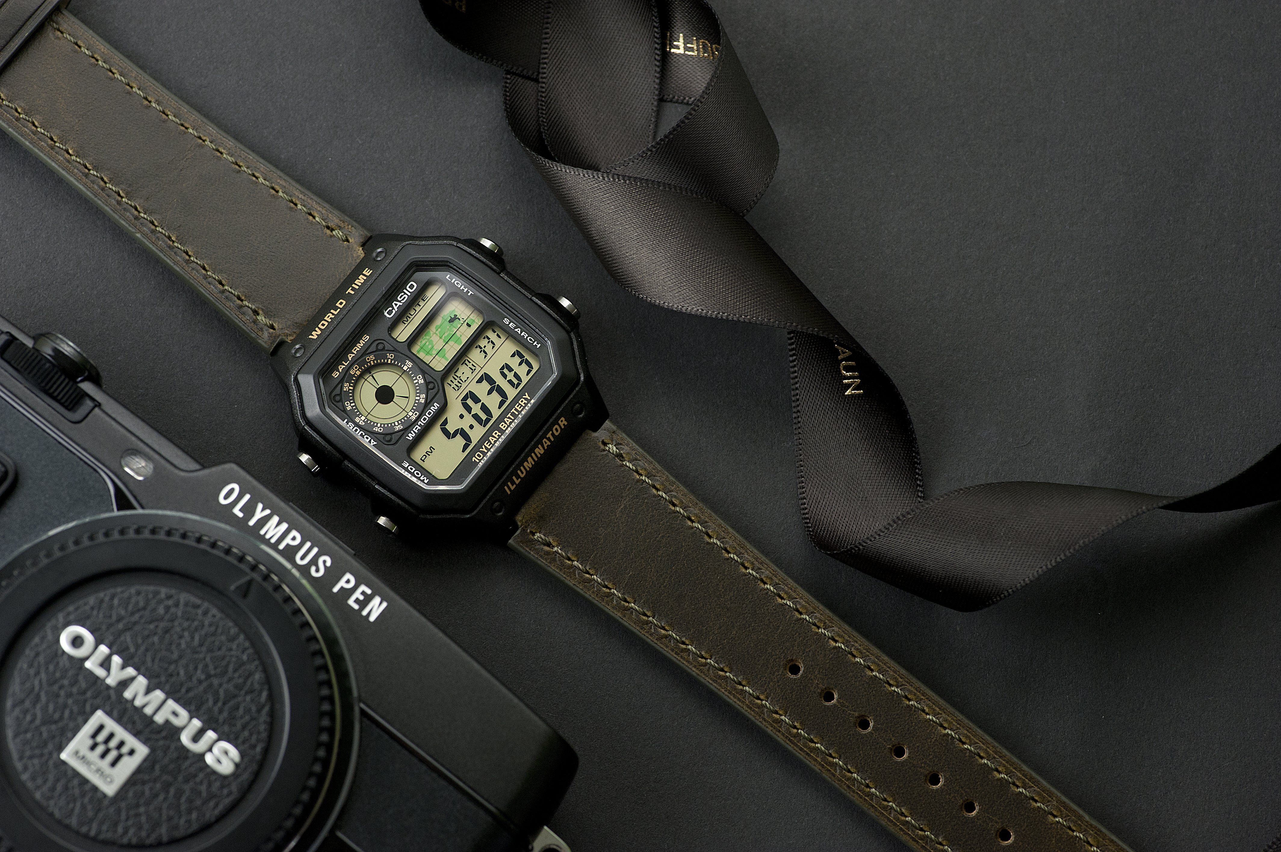 Vario Casio AE1200WH fitted watch strap