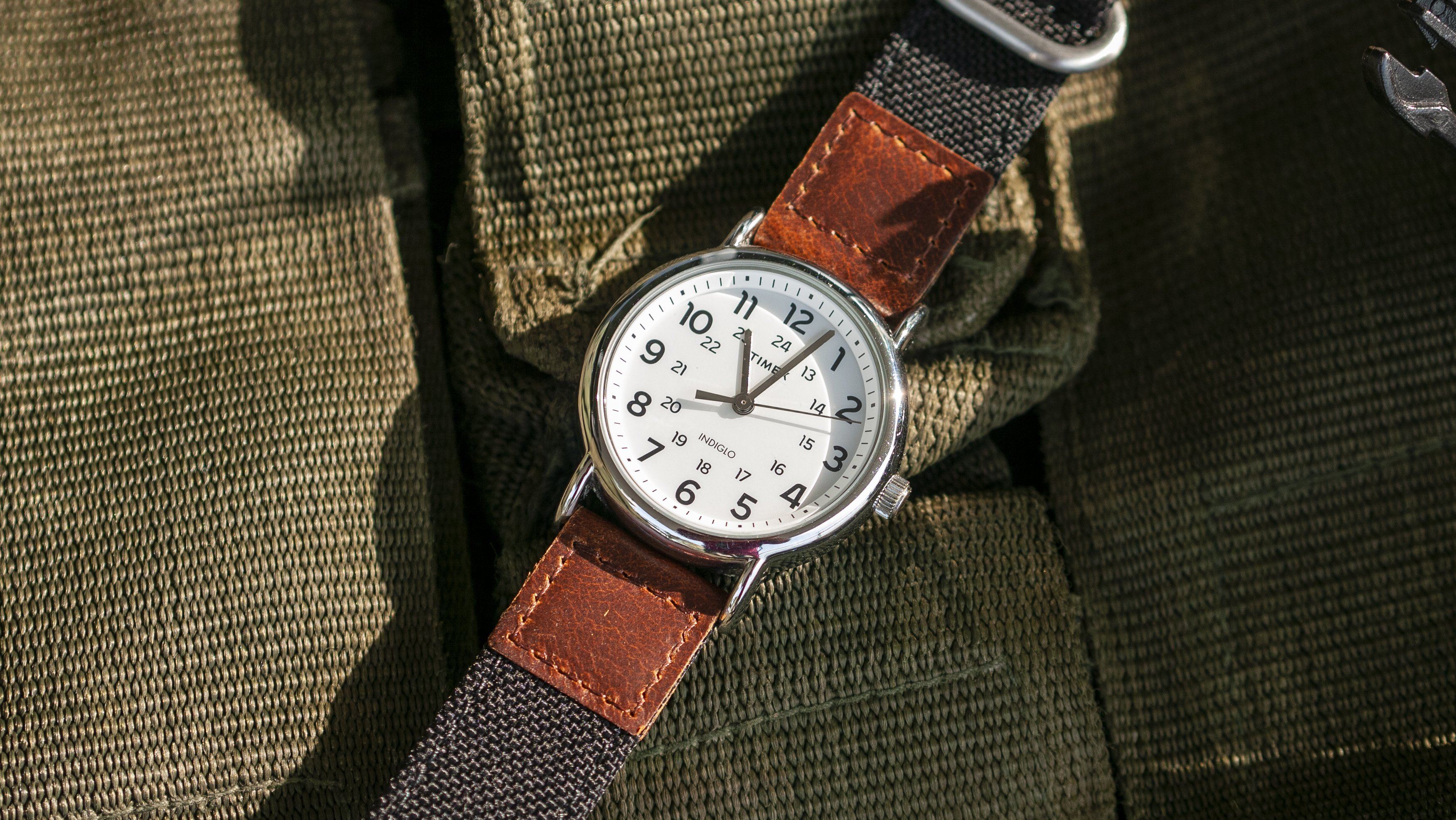 Cordura Coal Black Oiled Leather Watch Strap