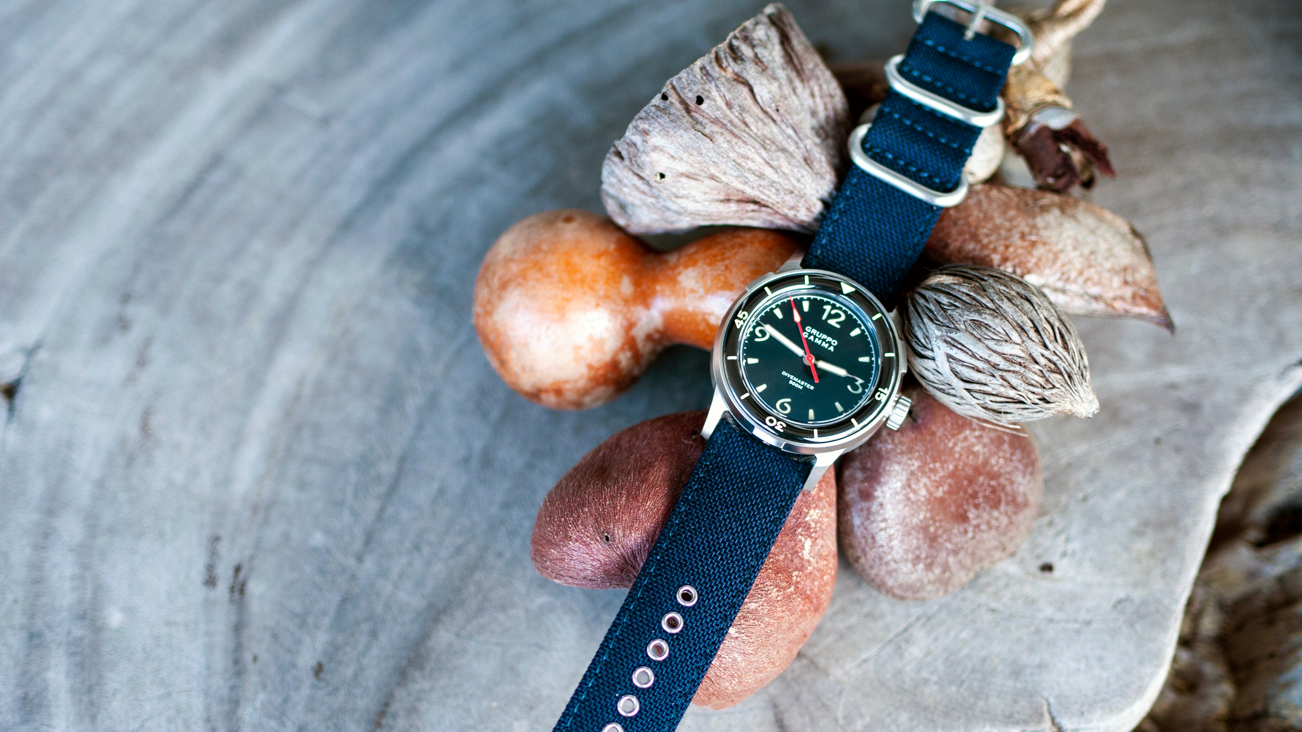 Gruppo Gamma watch with Vario Cordura 24mm strap