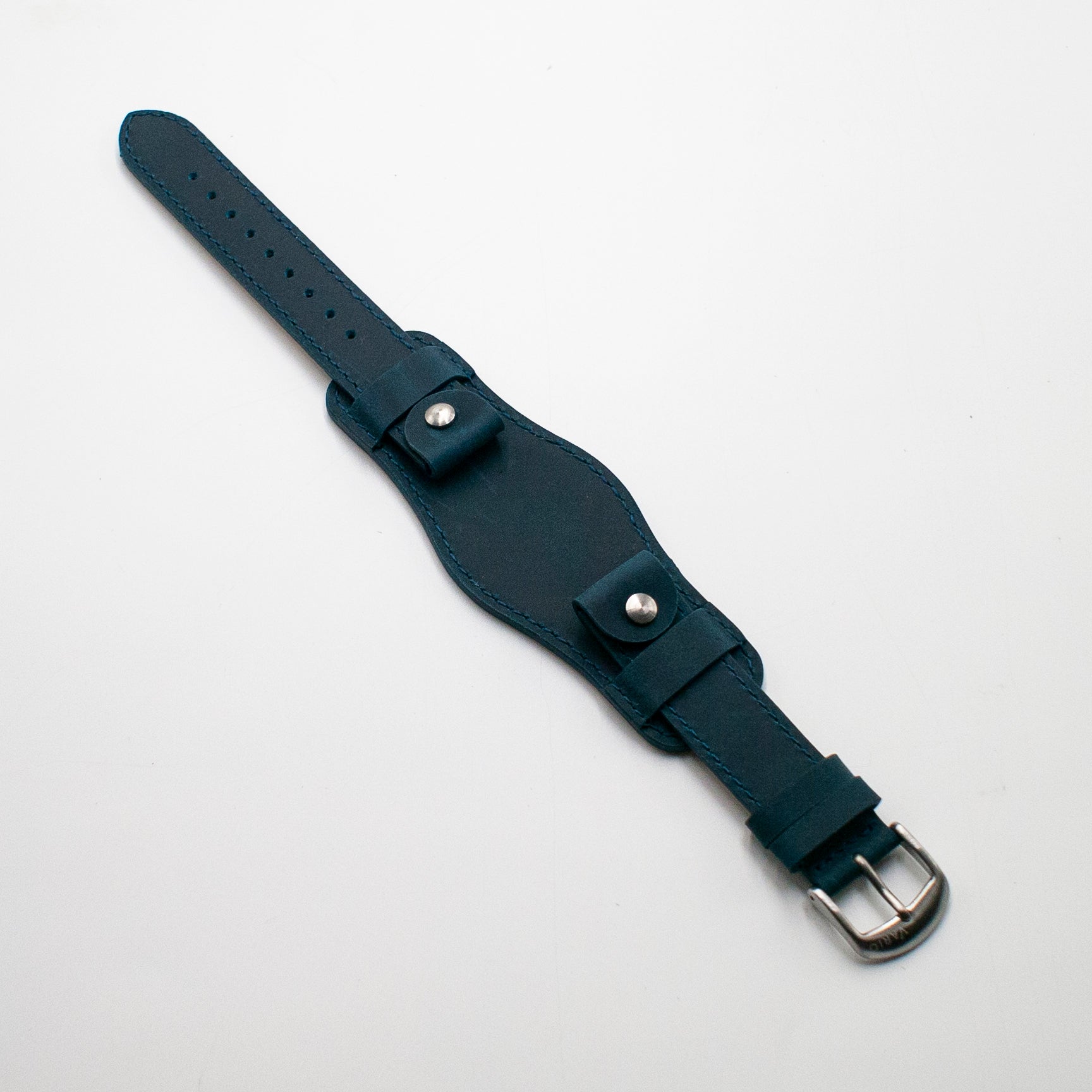 vario crazy horse bund watch strap blue