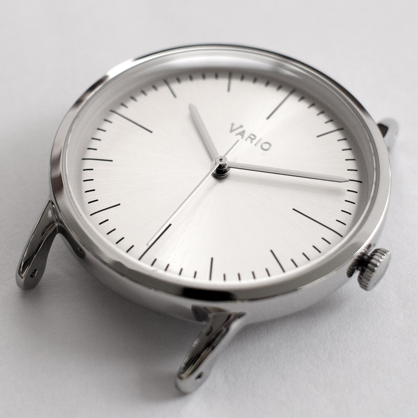 vario eclipse silver dial close up