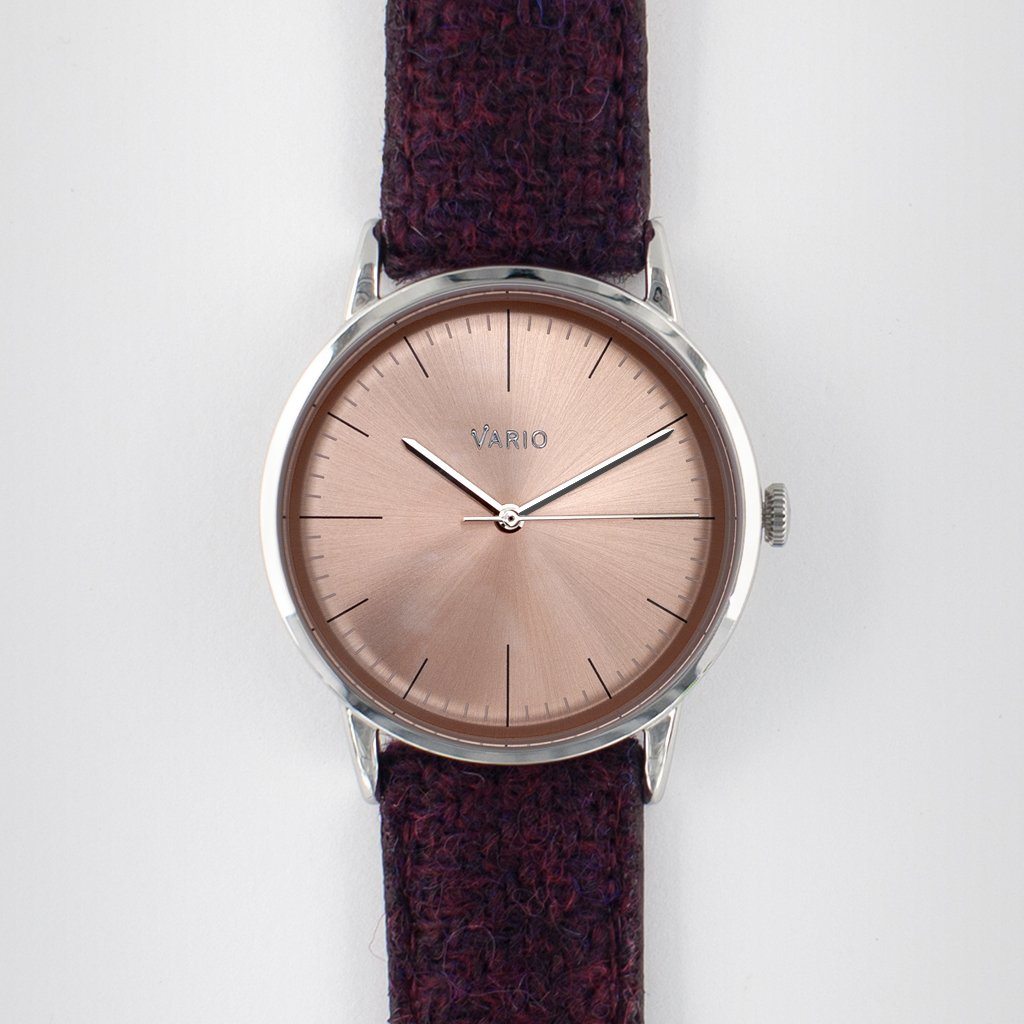 vario eclipse salmon dress watch