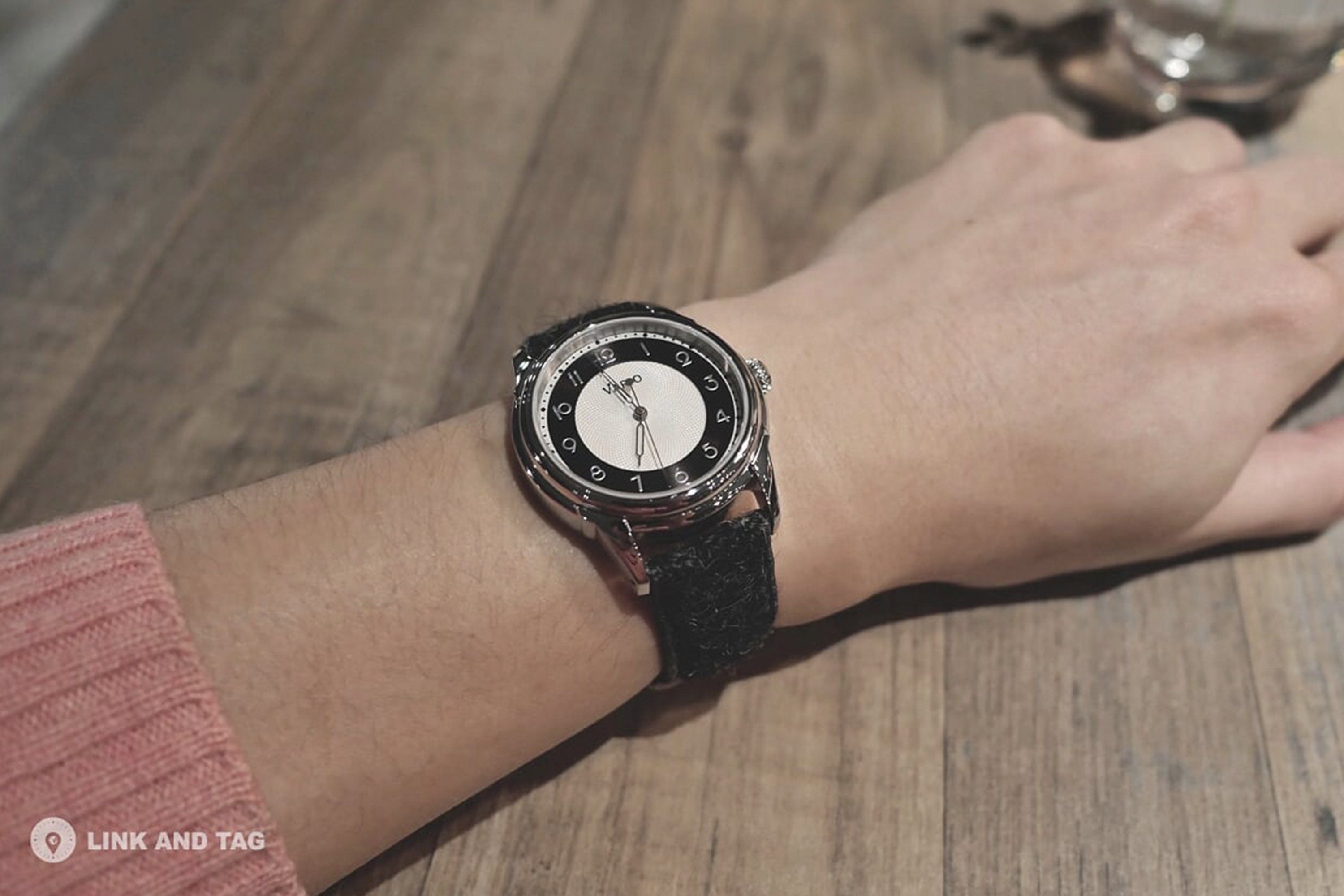 Harris Tweed Coal Black Watch Strap