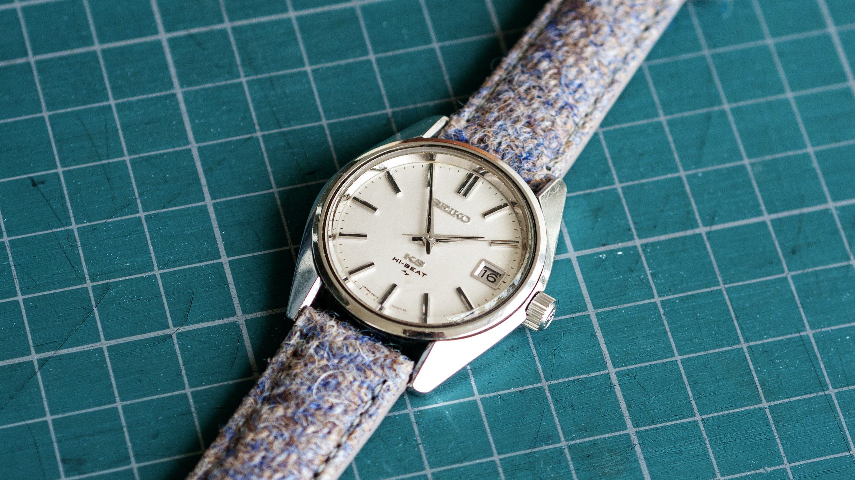 vario harris tweed watch strap king seiko