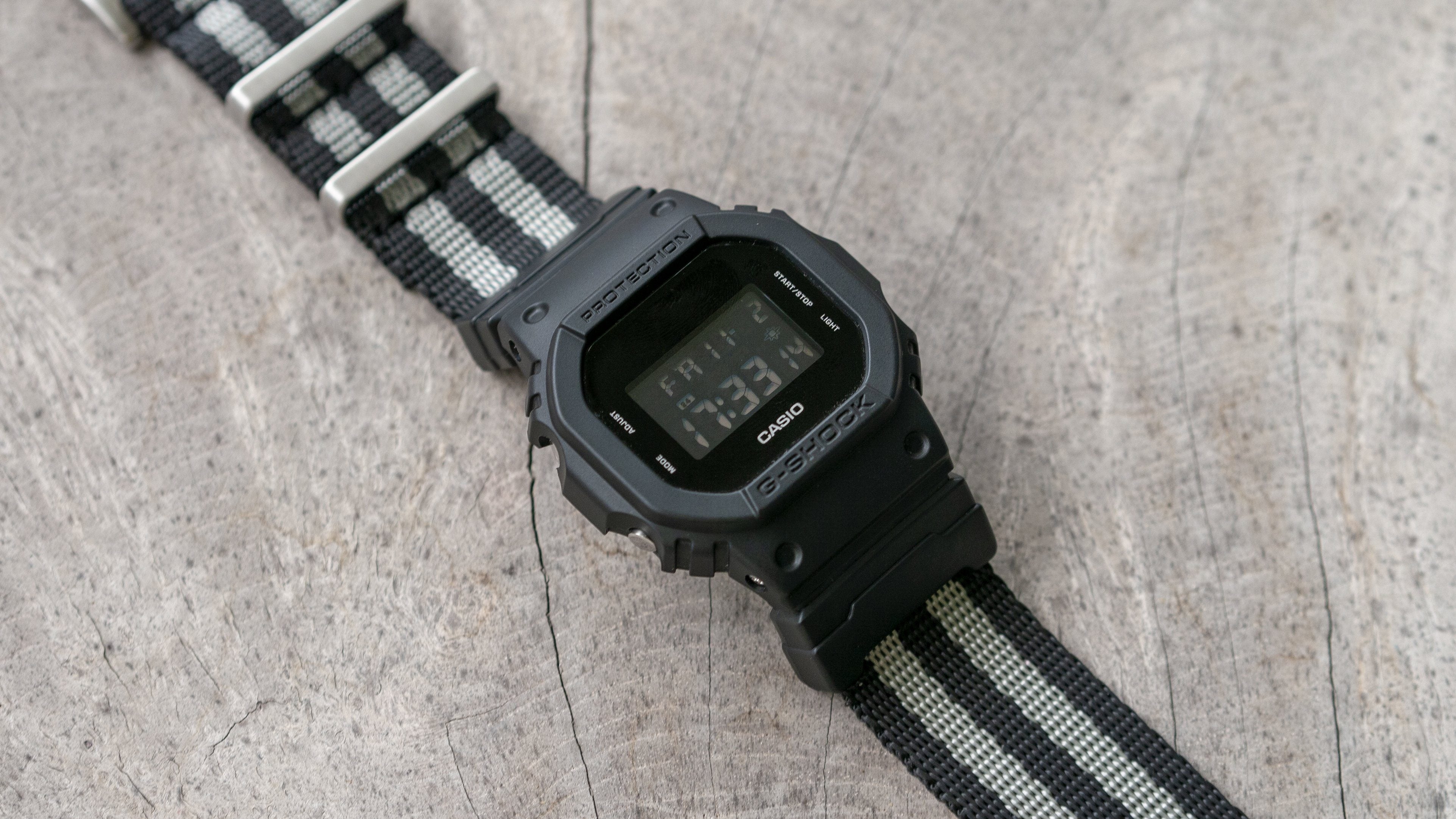 vario gshock seat belt adapter kit grey and black stripe bond dw5600