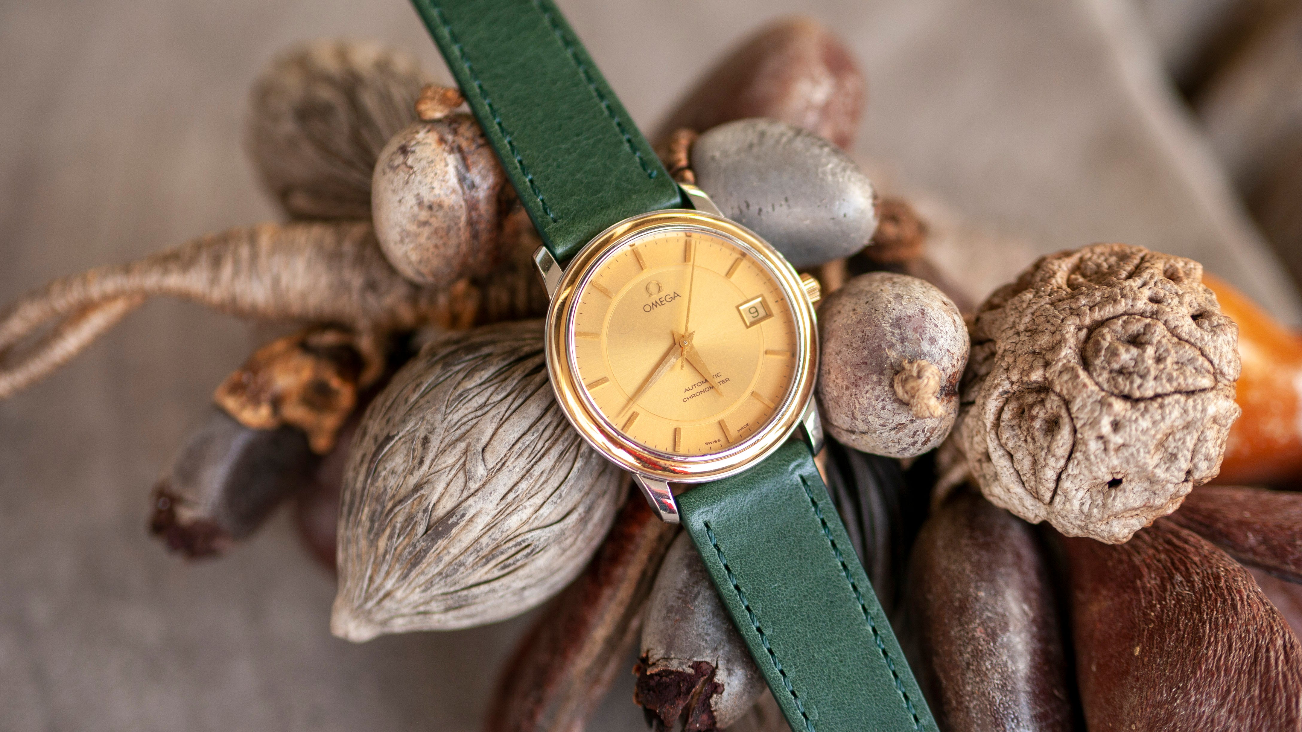 vario veg tan italian leather watch strap