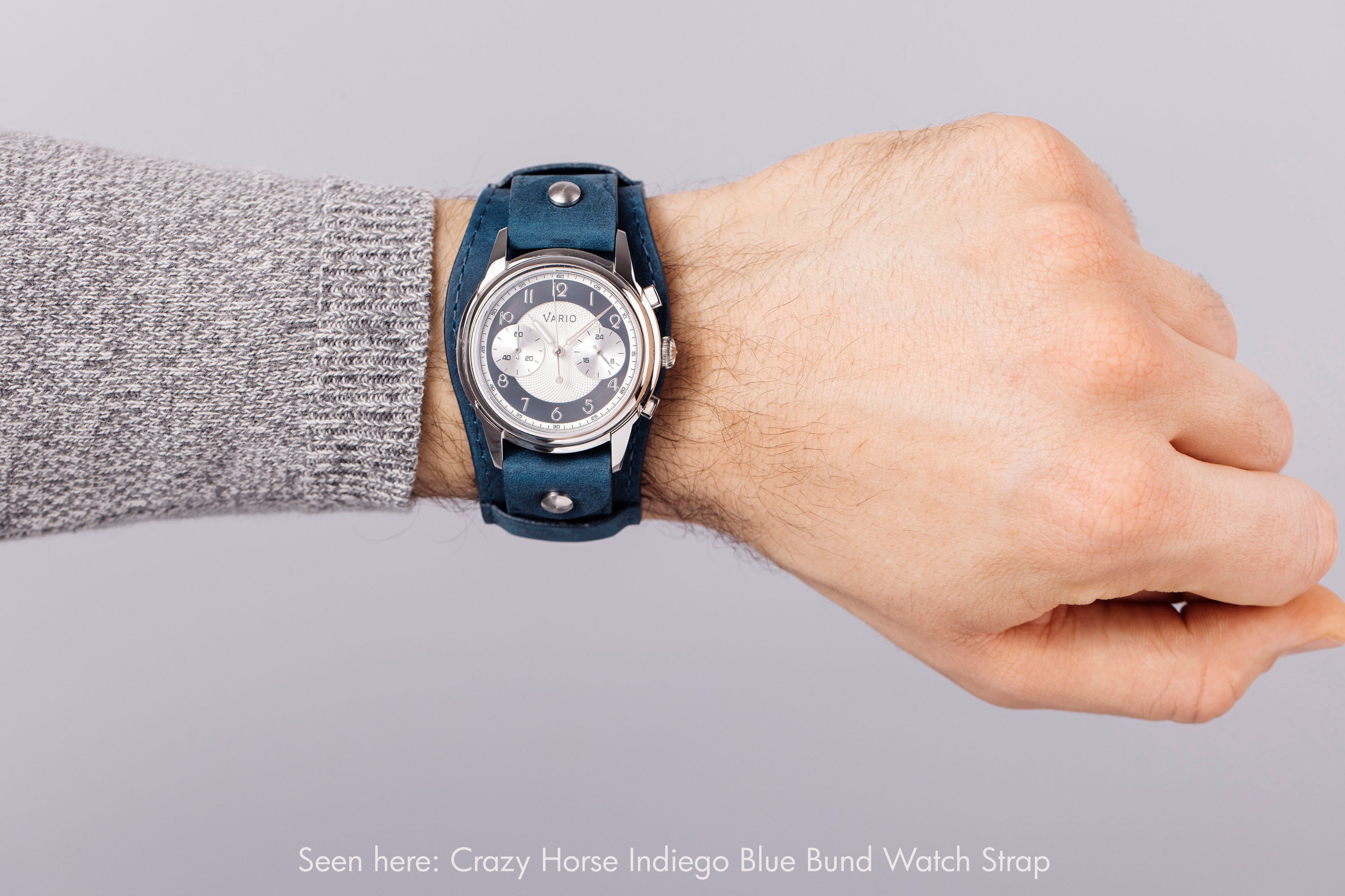 vario crazy horse bund strap with empire chrono