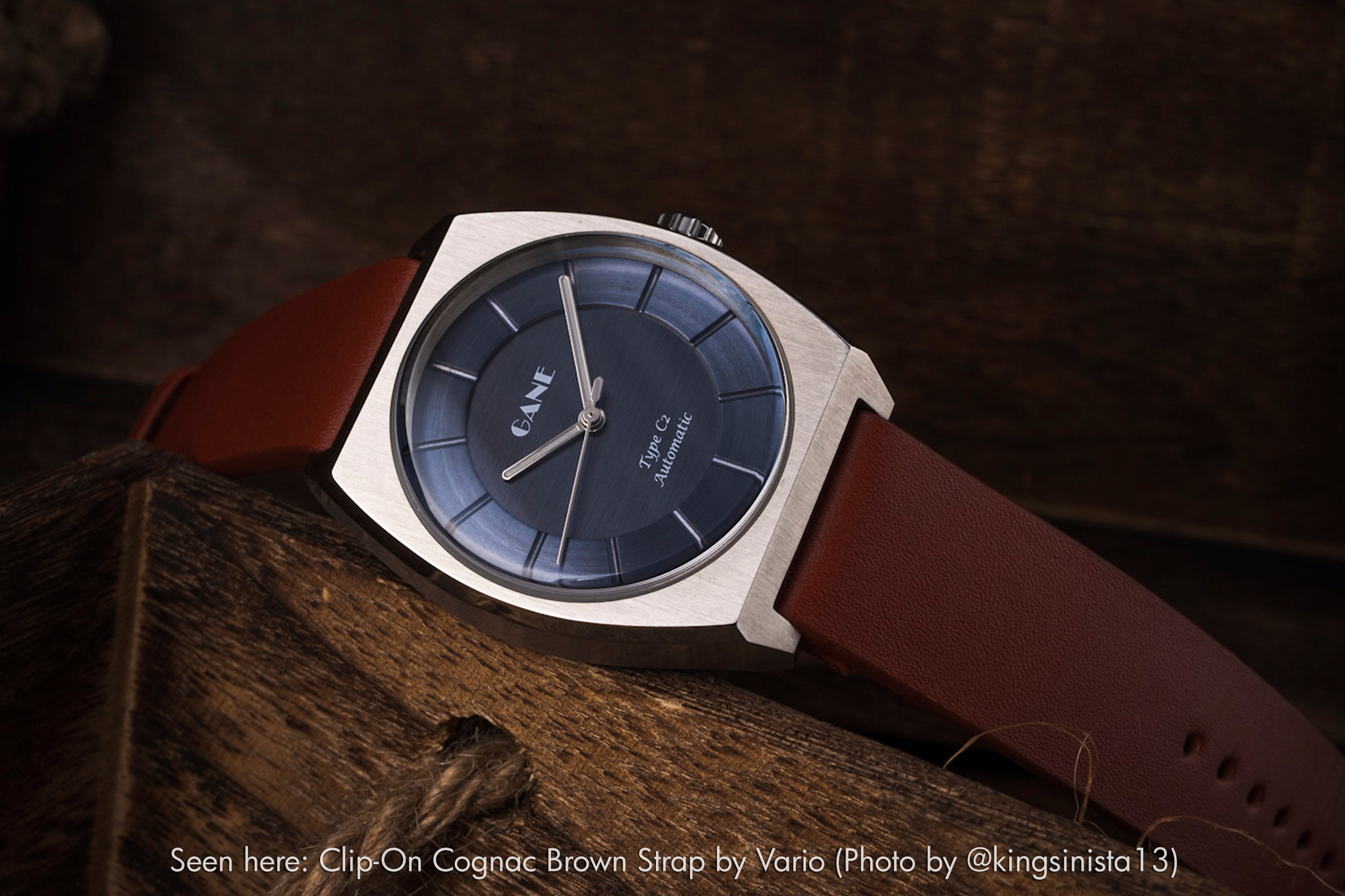 vario clip on watch strap for fixed lugs watch