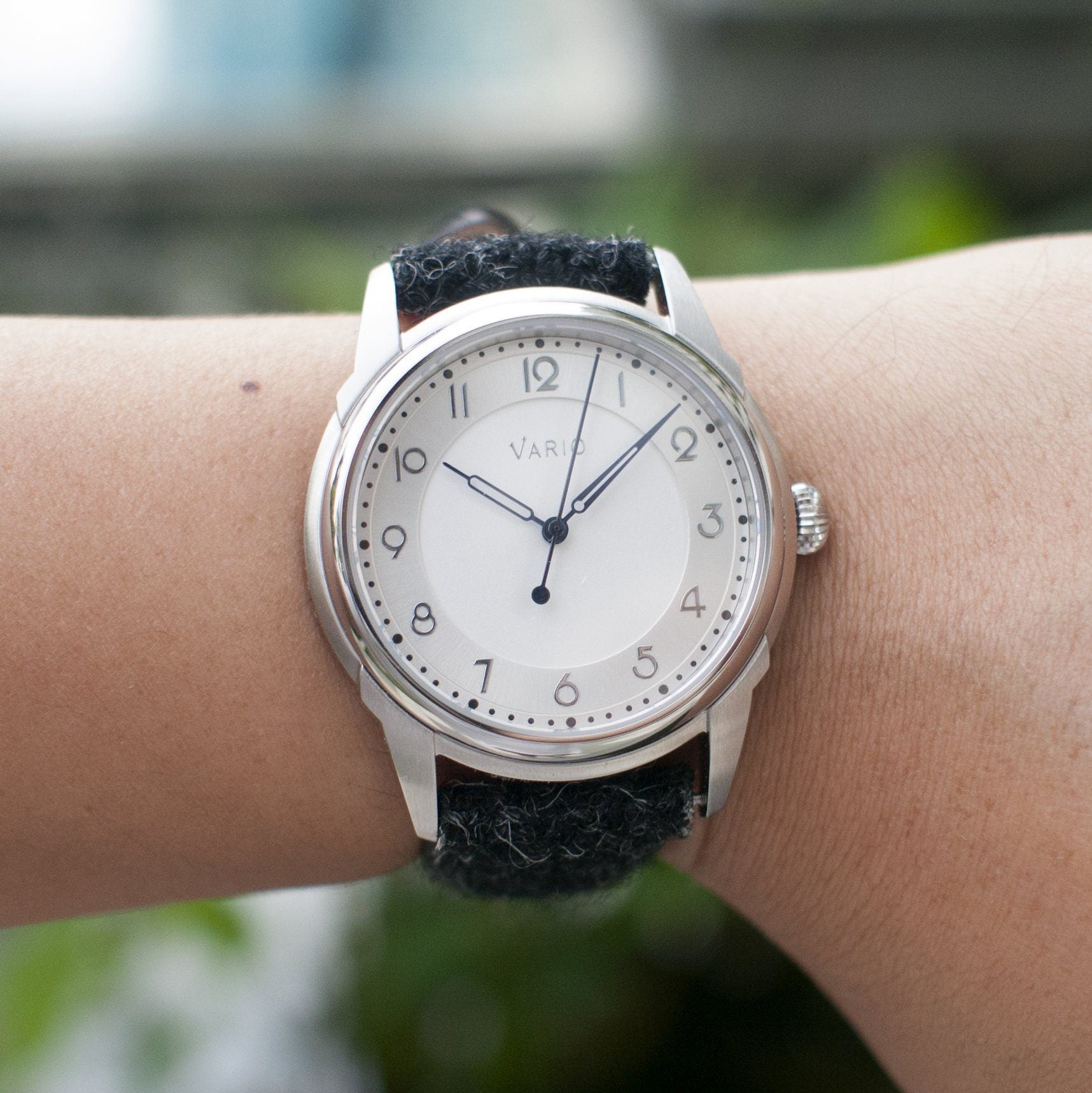 Vario Art Deco watch prototype on #varioeveryday member Ivan's 6 inch wrist