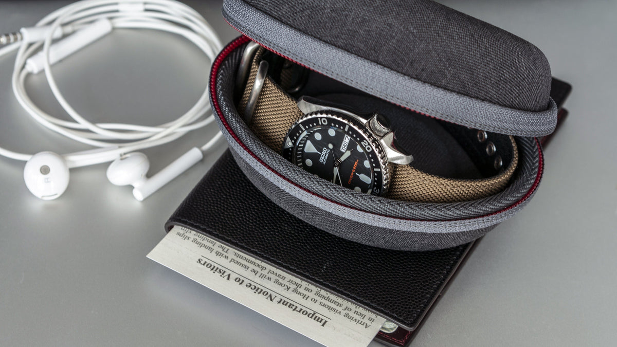 Protect your cherished watch with our hard case travel pod