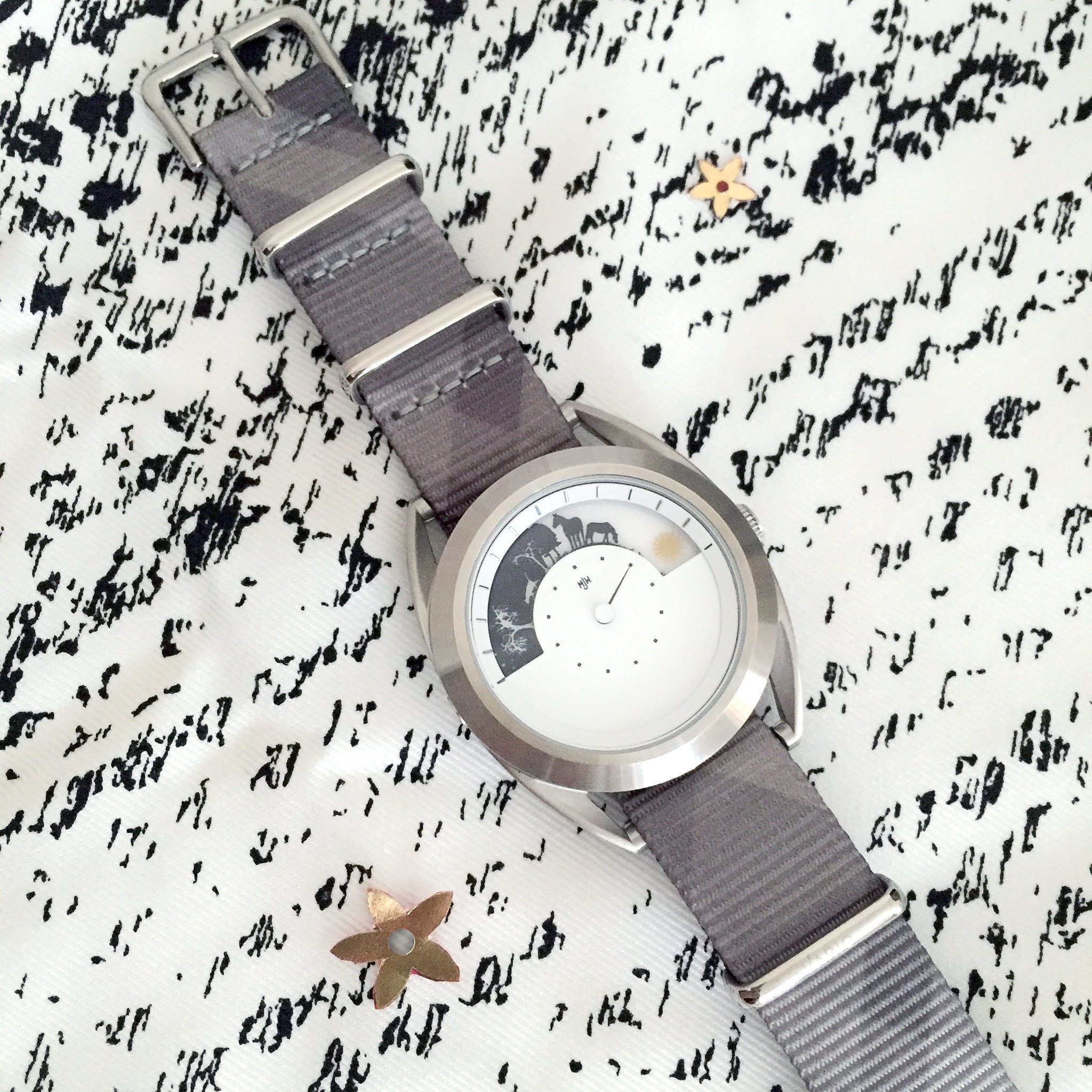 Mr Jones Watch on Mono Plaid 20mm strap