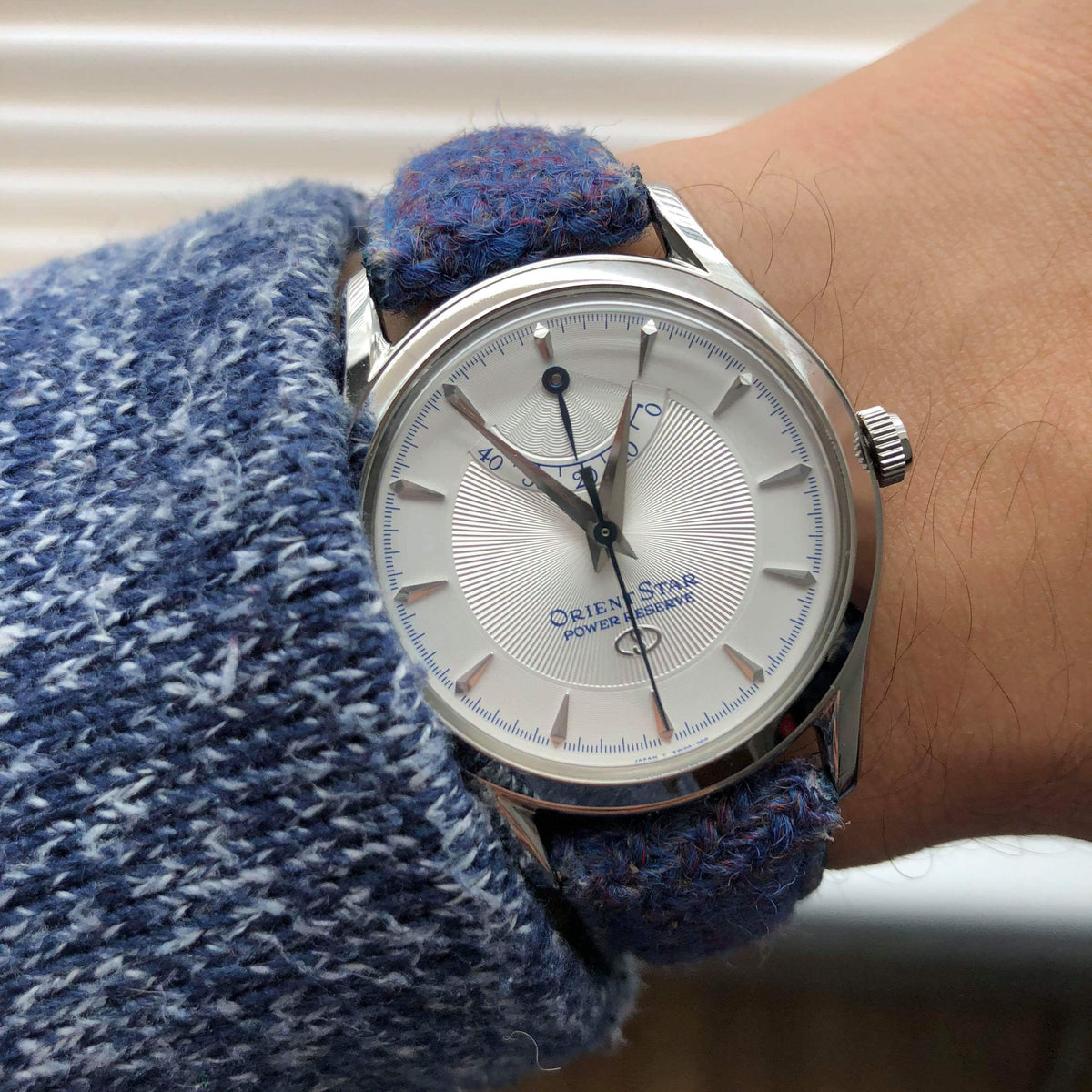 Orient Star on Vario Harris Tweed strap