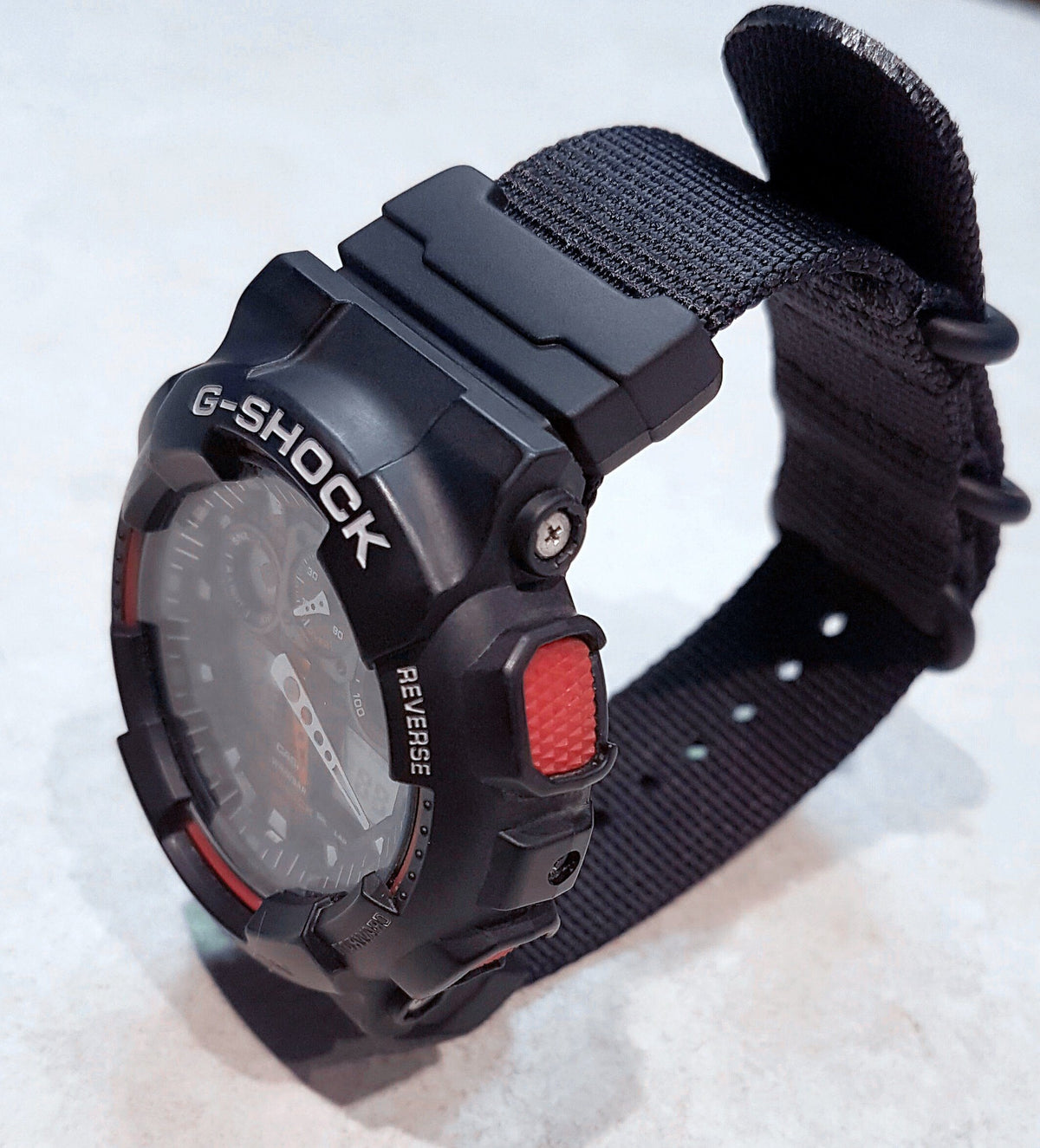 GShock GA-100 on Vario's Ballistic Nylon Strap