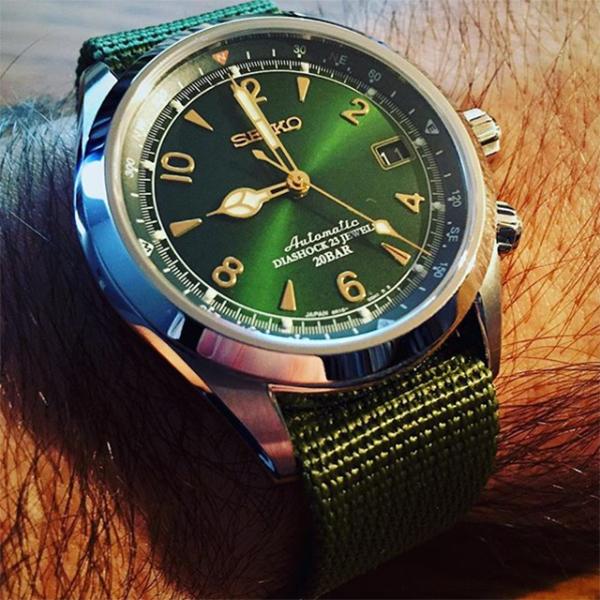 Seiko Sarb17 Alpinist on Vario ballistic nylon watch strap by #varioeveryday member @seiko_fan_hungry