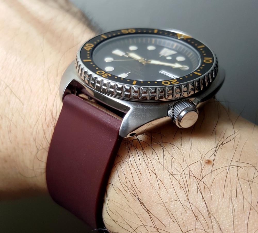Seiko watch with Vario Soft Silicone Strap