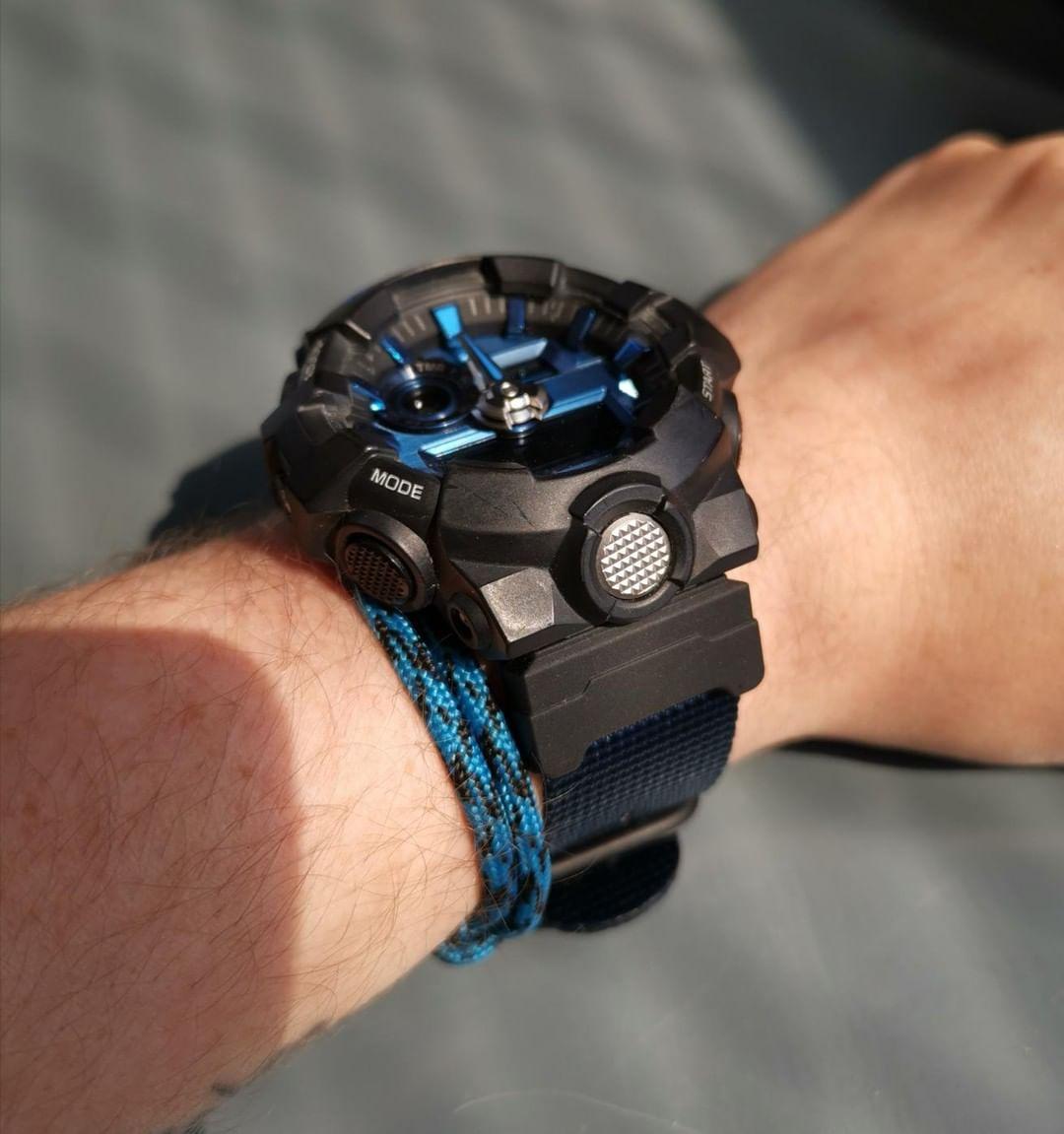 GShock GA710 on Vario Ballistic Nylon Strap