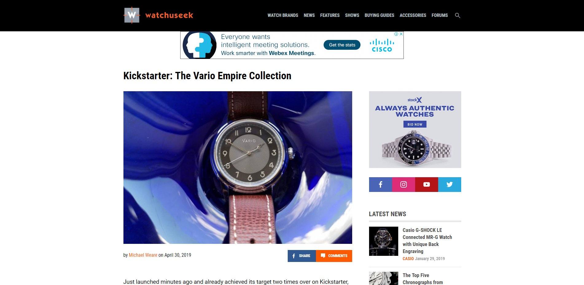 The Vario Empire Collection by WatchUSeek