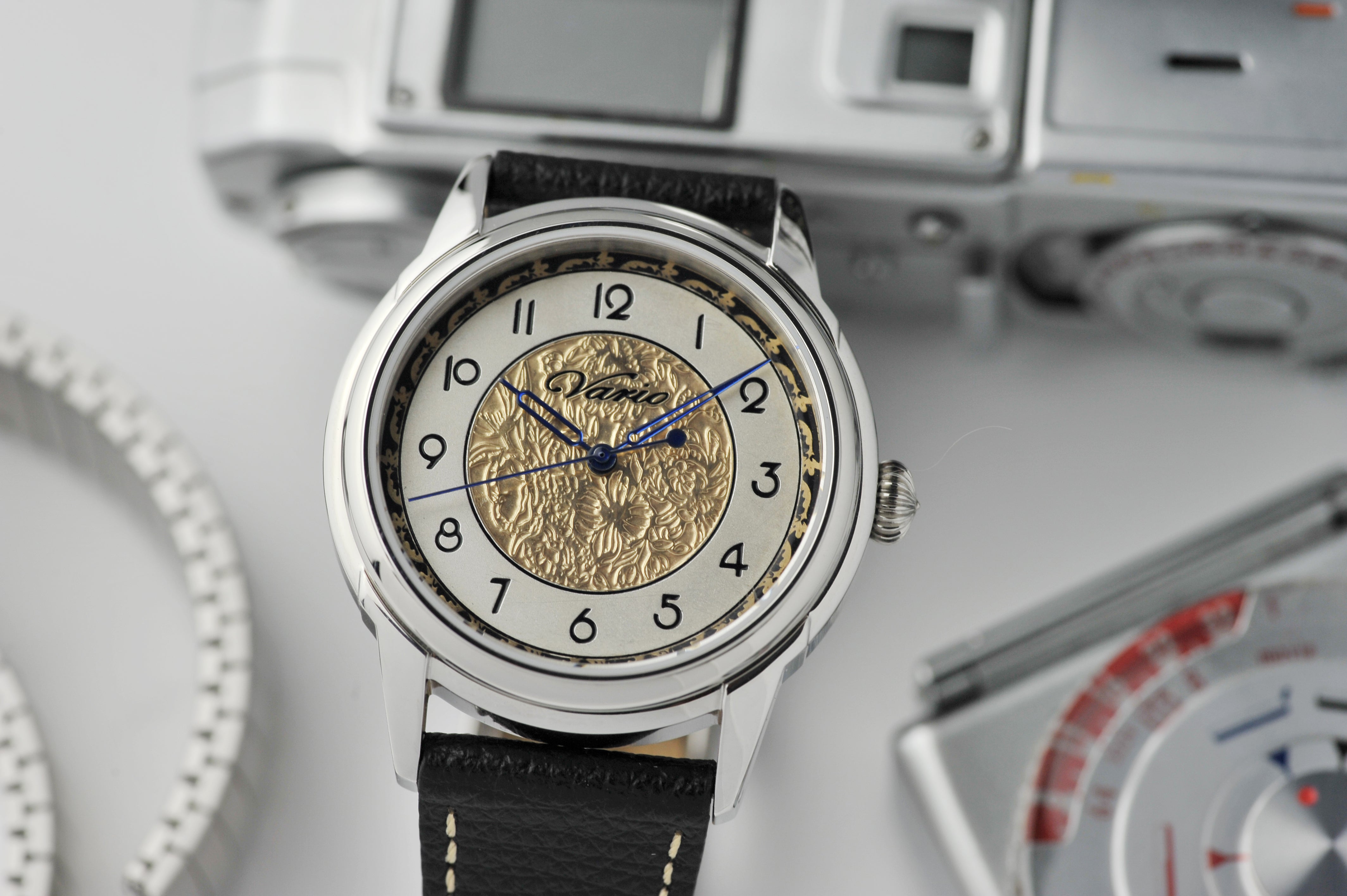 Vario Empire Art Deco Art Nouveau Hand Engraved Watch