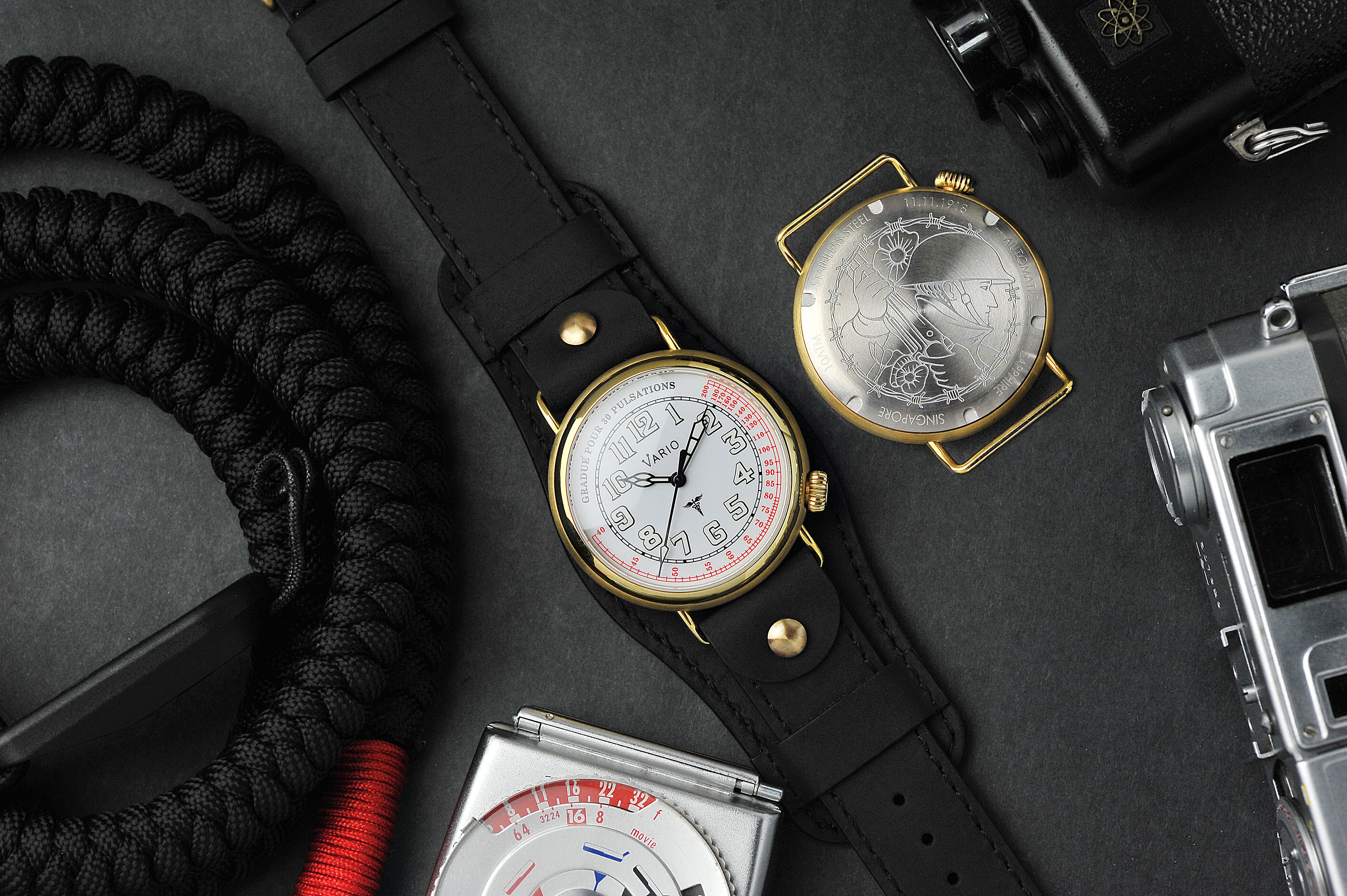 vario 1918 medic doctor pulsometer ww1 watch