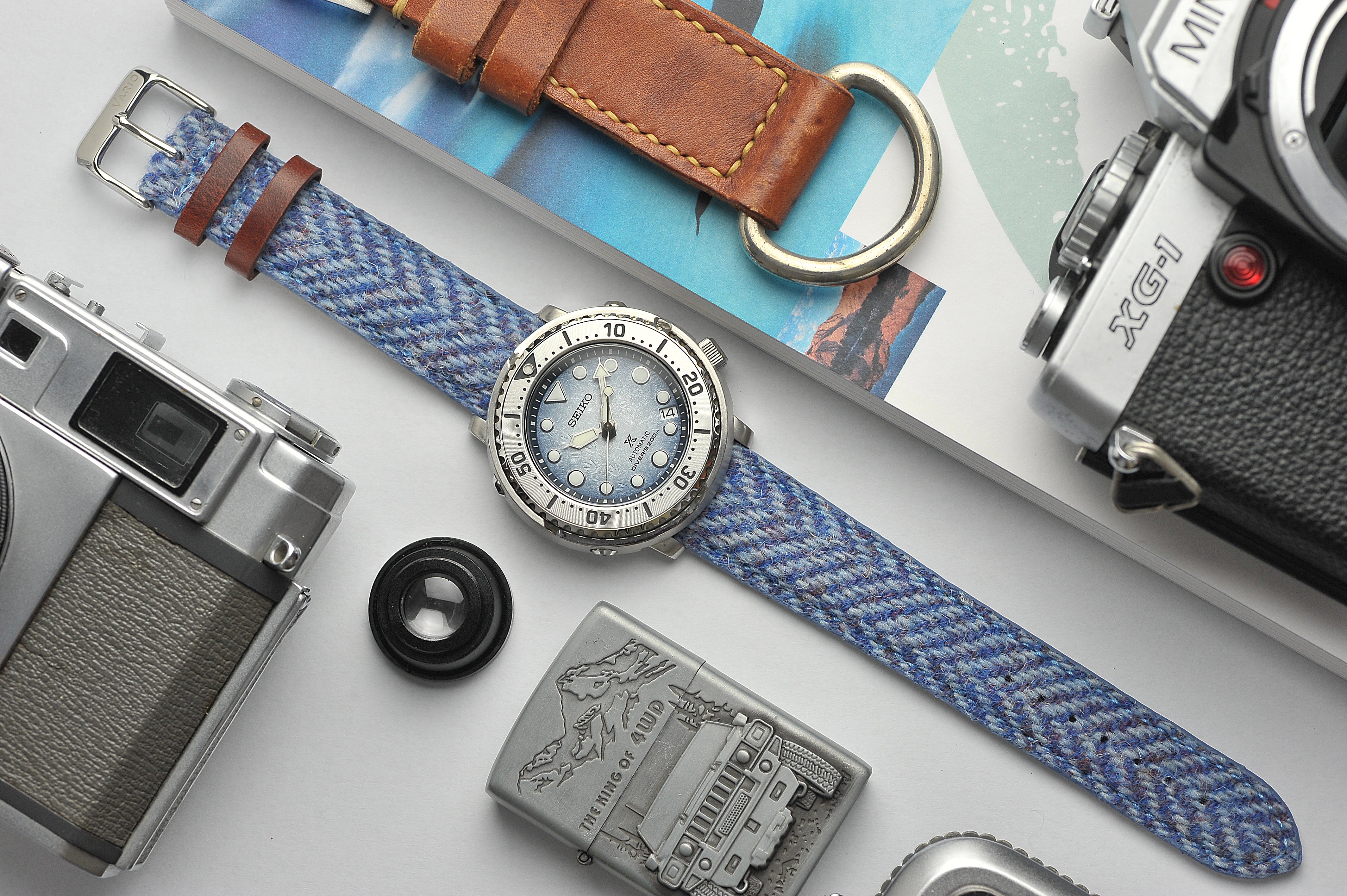vario harris tweed watch strap