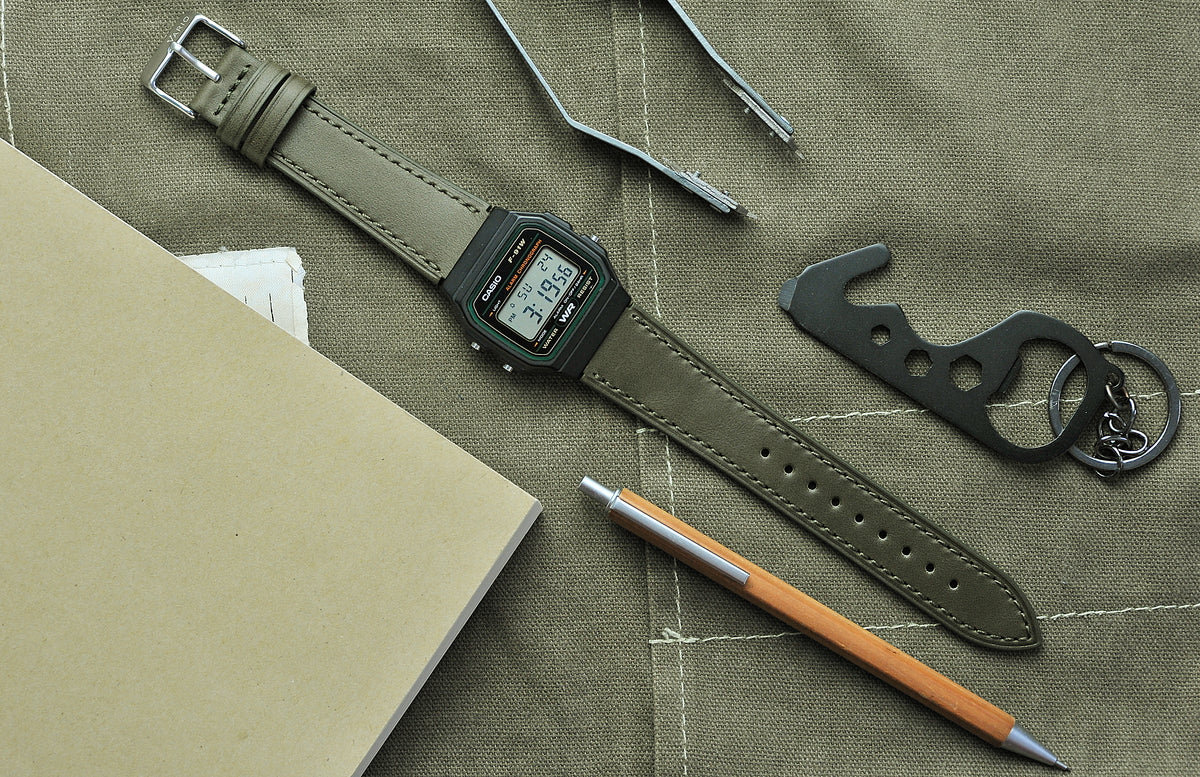 Vario fitted watch strap for casio F91W 