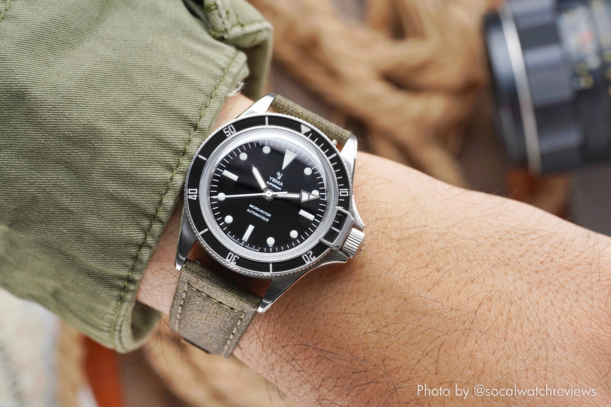 vario waxed canvas watch strap