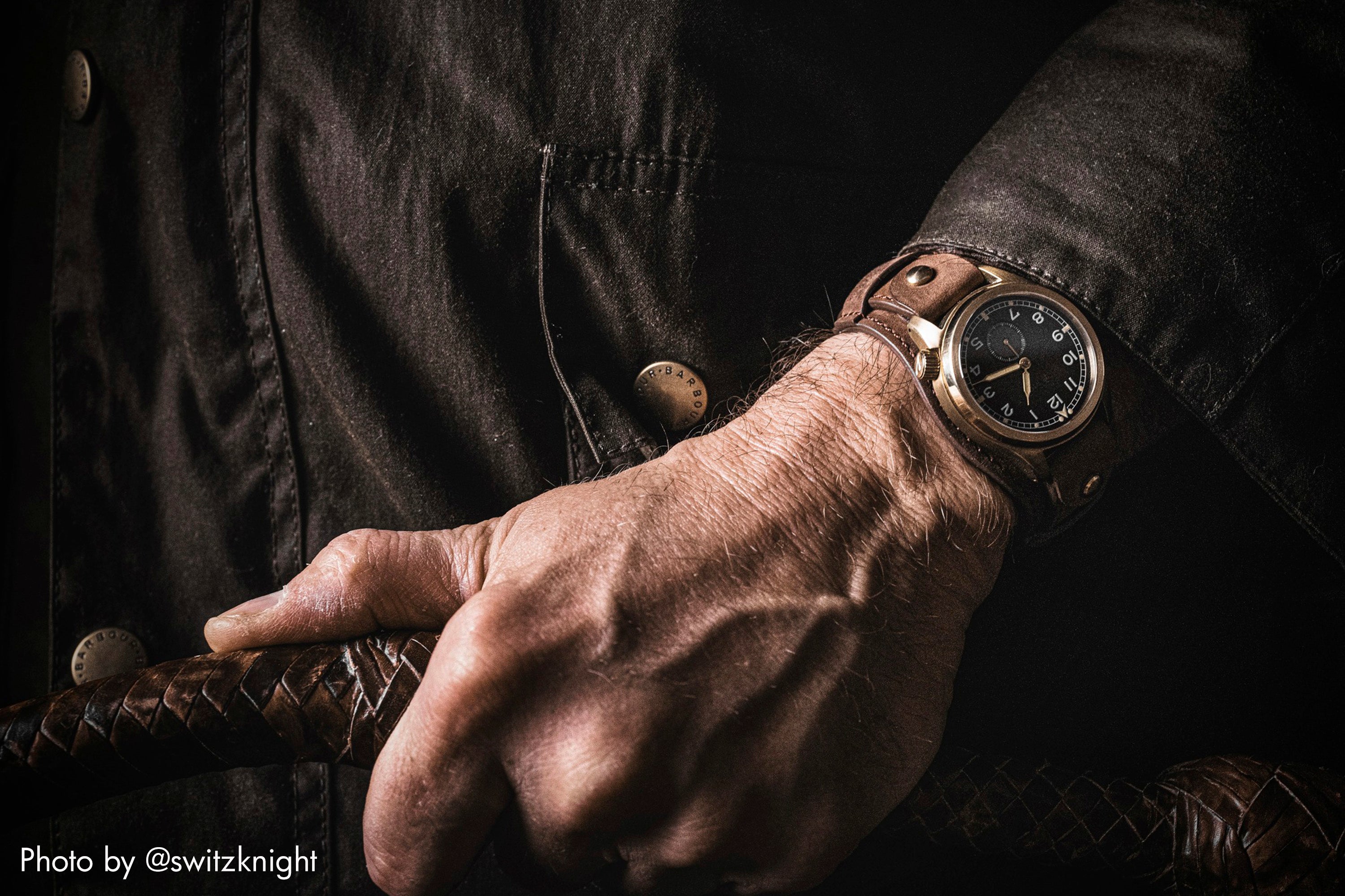 Vario 1945 dirty dozen british military field bronze watch fume grey