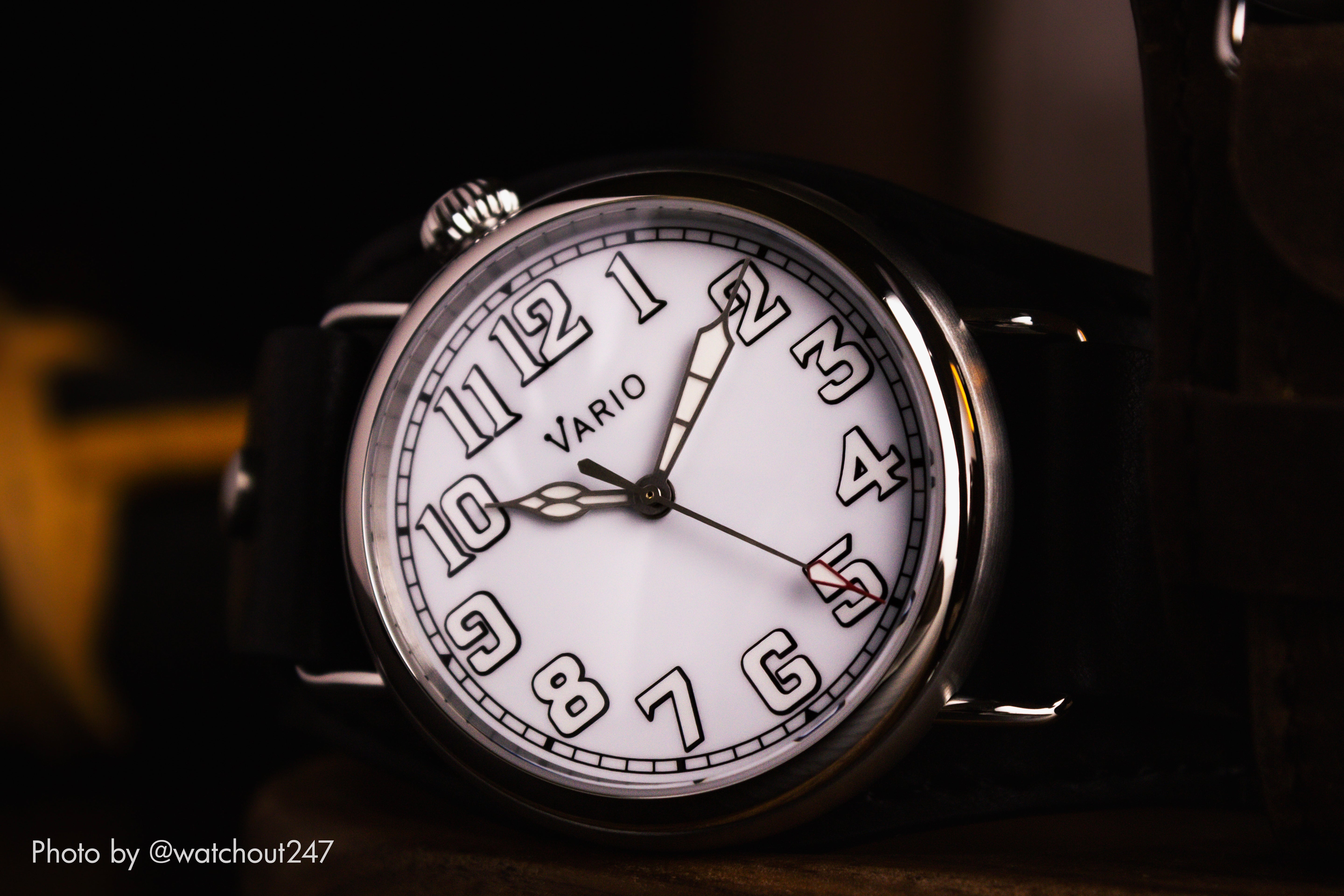 1918 Pilot tilted dial handwound watch