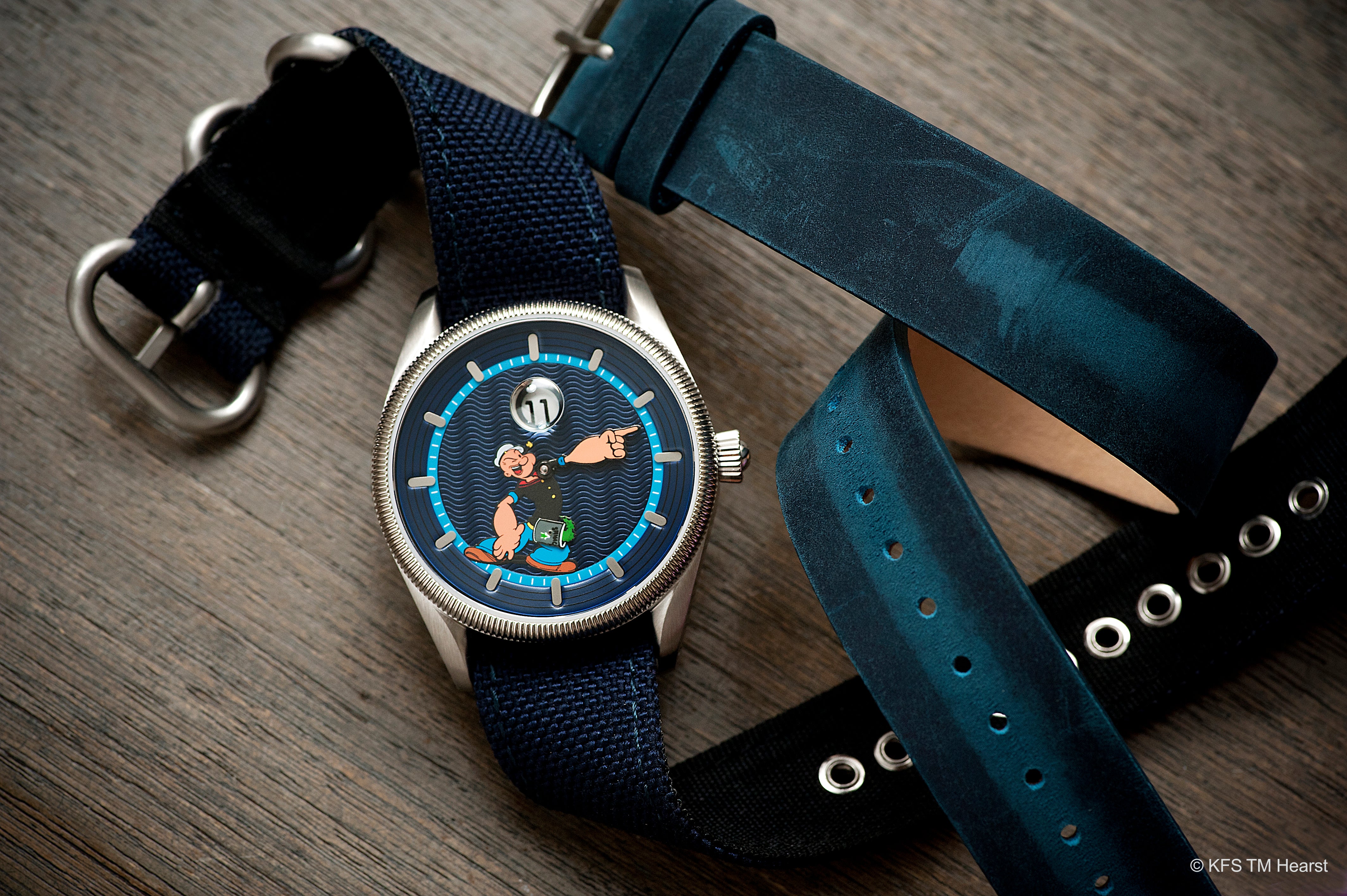 Vario Navi x Popeye Jump Hour Watch